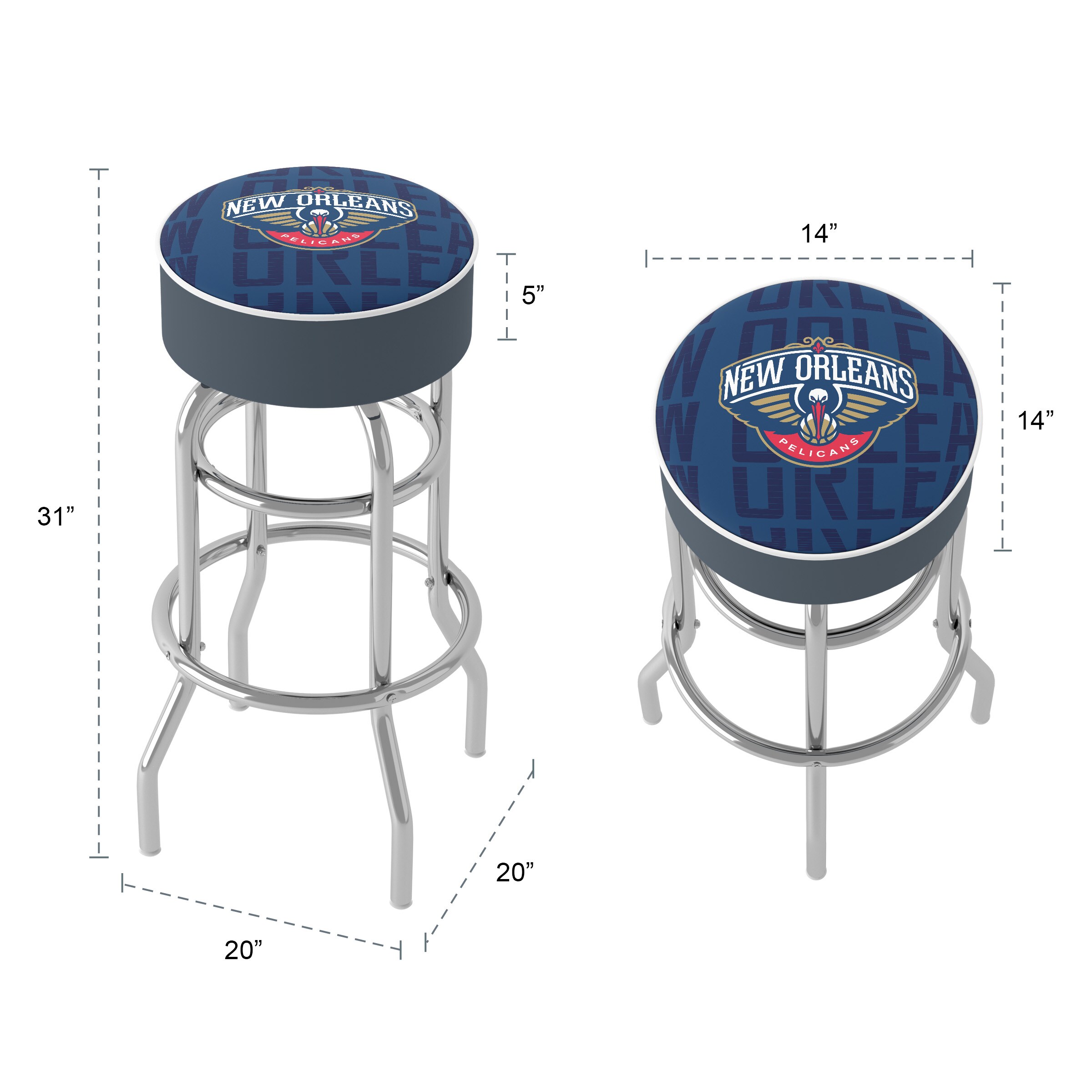 Trademark Gameroom NBA1000-NOP3-TWN stools - View #5