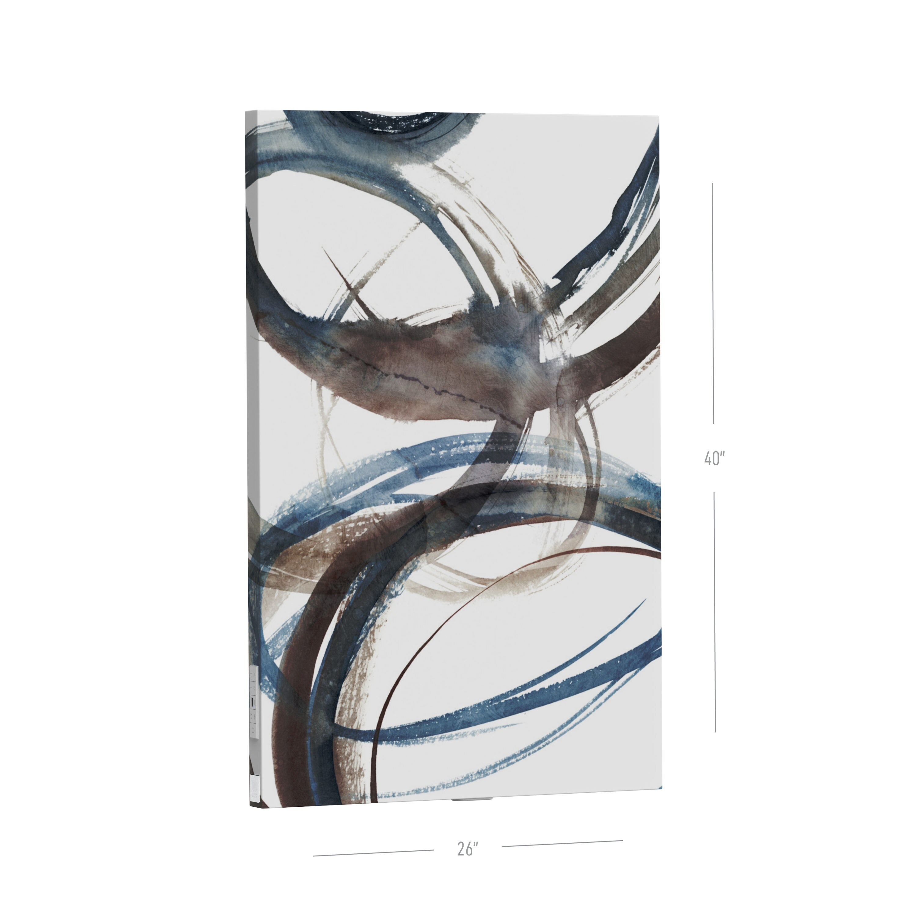 Sound Gallery Round Up Wireless Bluetooth Wall Art Speaker Oliver Tabby  40-in H x 40-in W Abstract Print on Canvas in the Wall Art department at