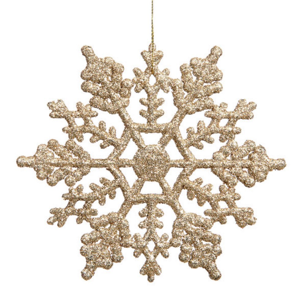 Northlight 36-Pack Gold Icicle Standard Indoor Ornament Set Shatterproof in  the Christmas Ornaments department at