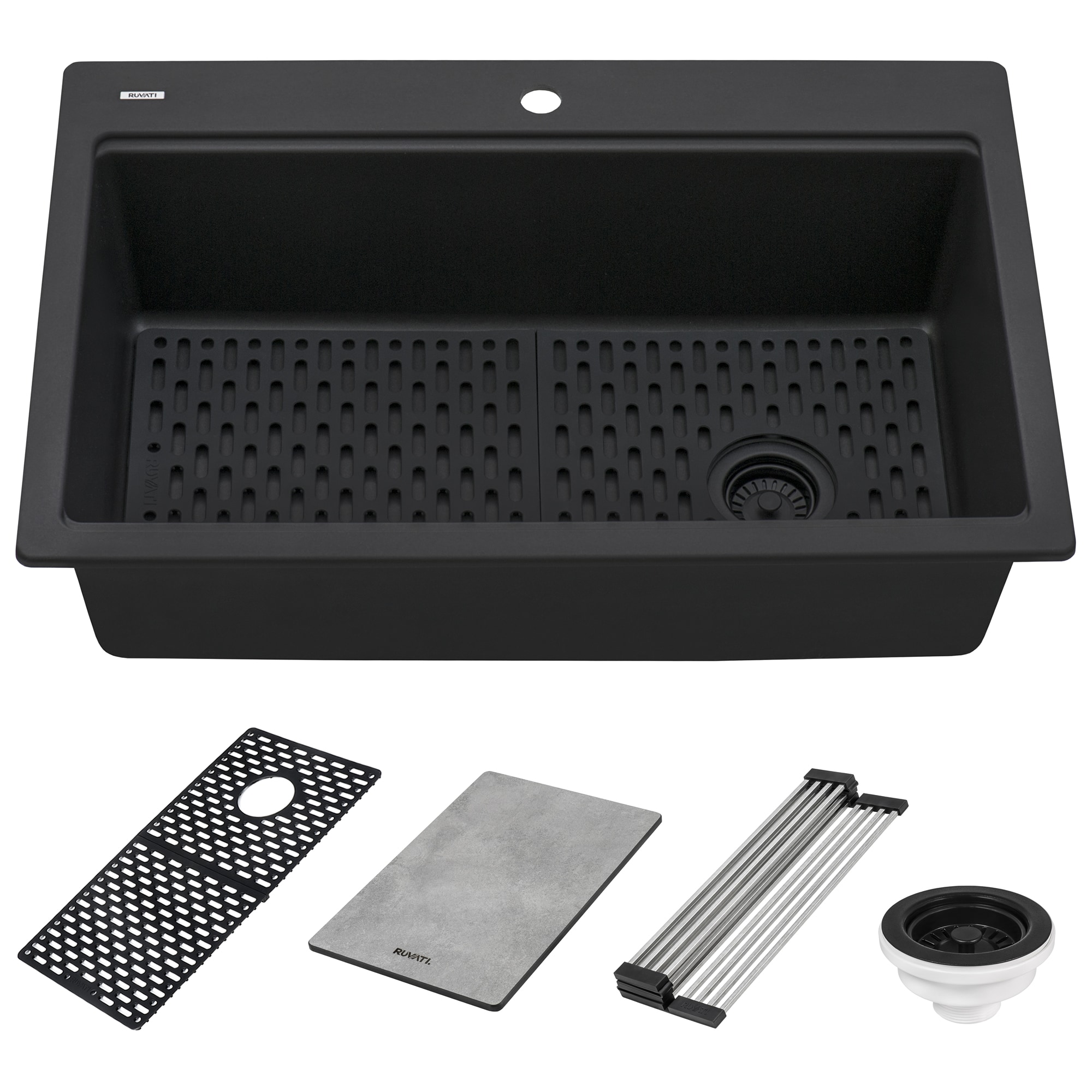 Ruvati RVG1302BK Kitchen-Sinks - View #3