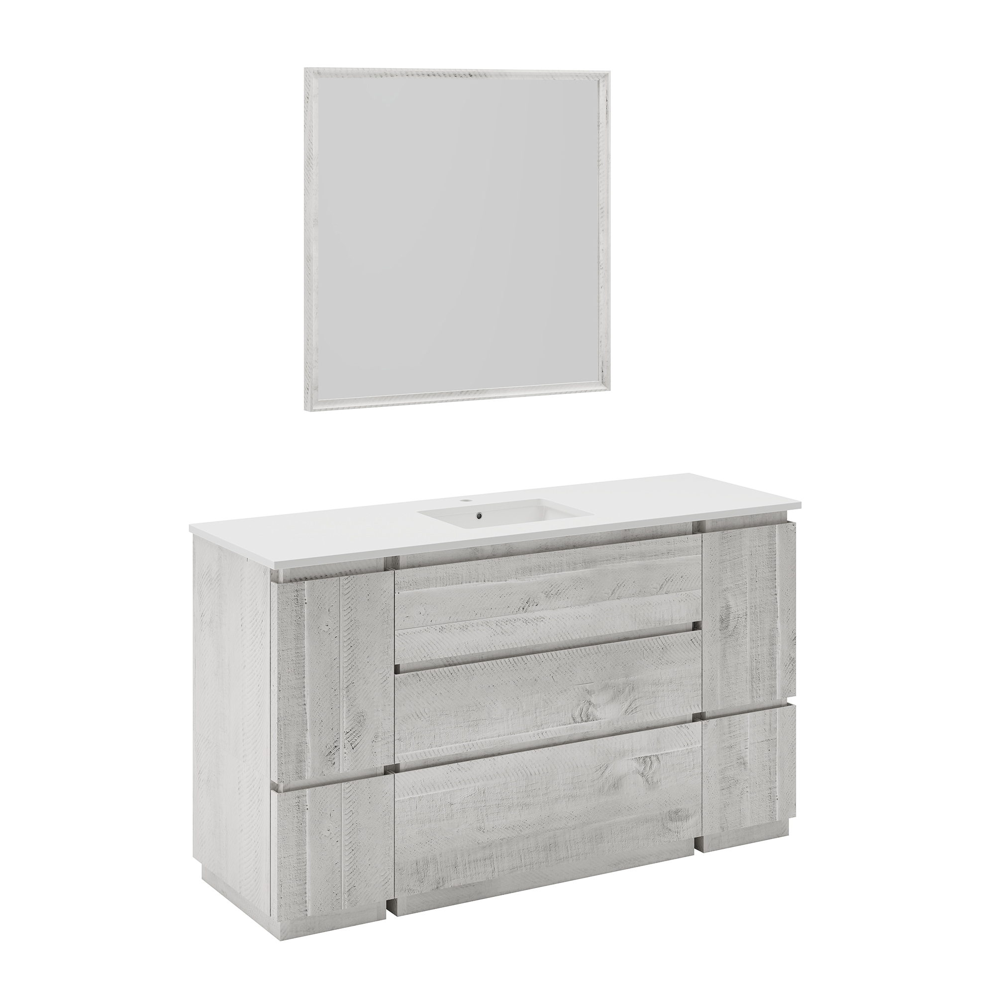 Fresca FVN31-123612RWH-FC Bath-Vanity-Combo - View #2