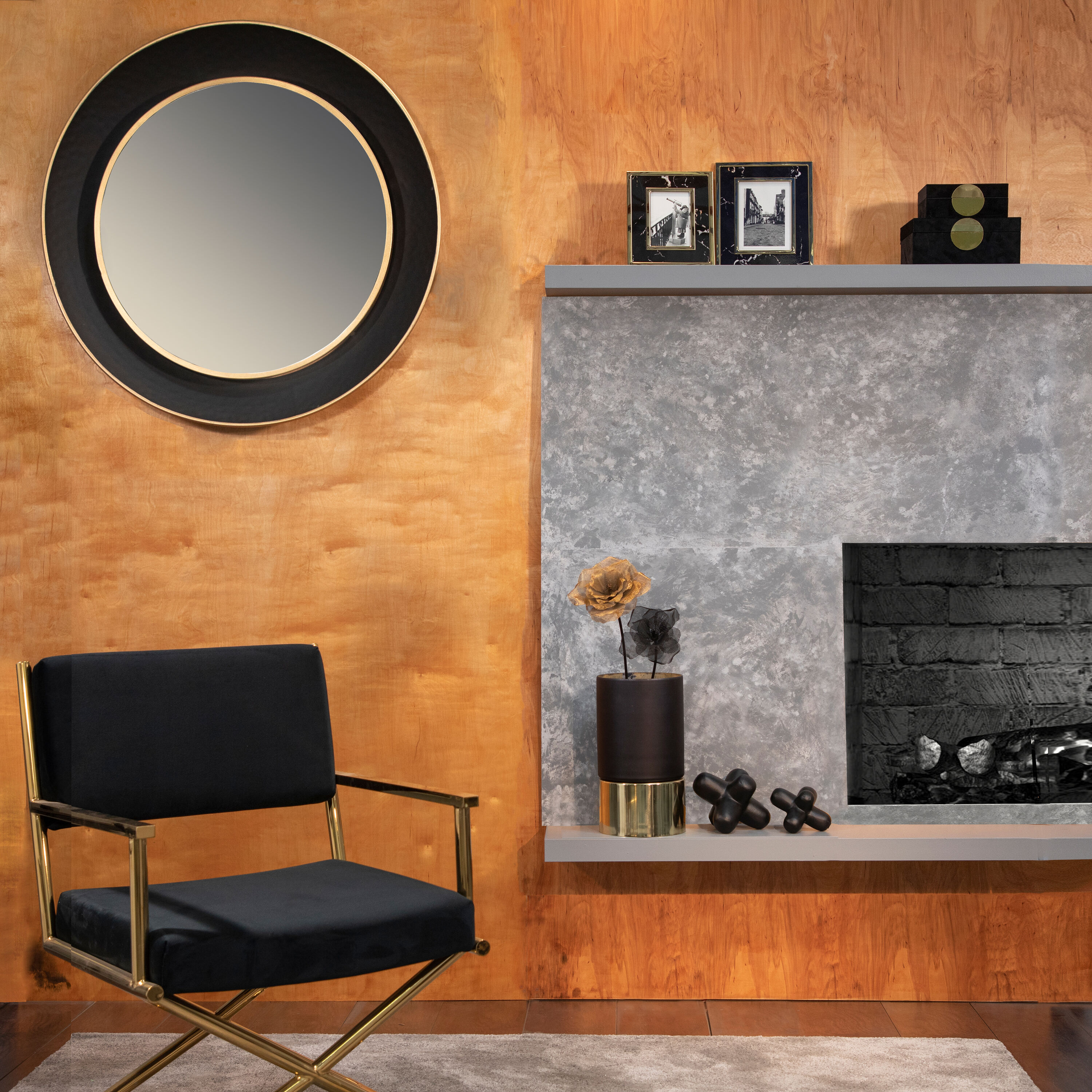 Sagebrook Home 15264-05 Black Metal Modern Sculpture