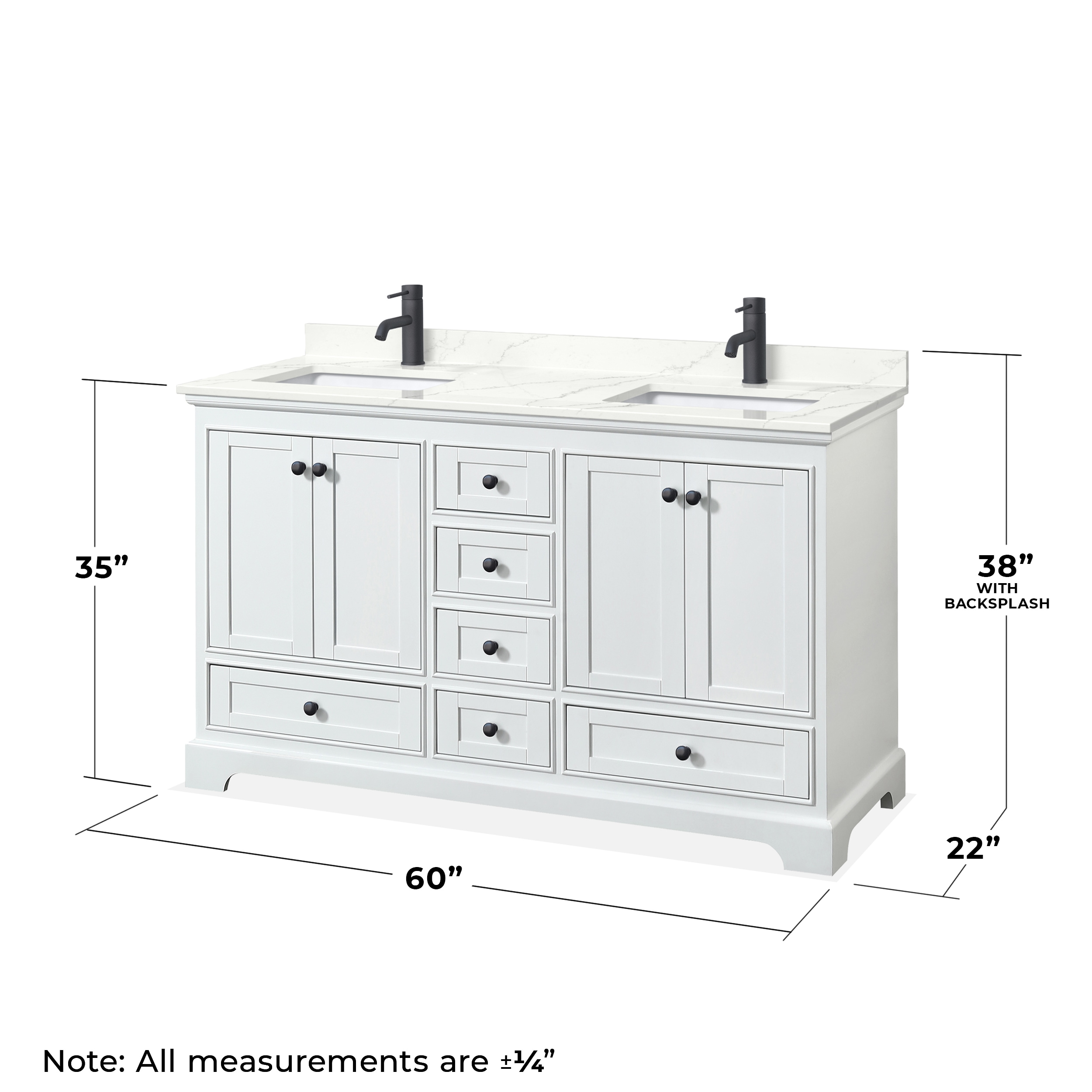 Wyndham Collection WCS202060DWBGTUNSMXX Bath-Vanity-Combo - View #4