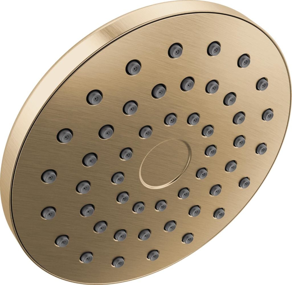 Delta 75104CZ PivotPro 1 -Spray Champagne Bronze 7-in Round Rain Shower Head 1.75 GPM