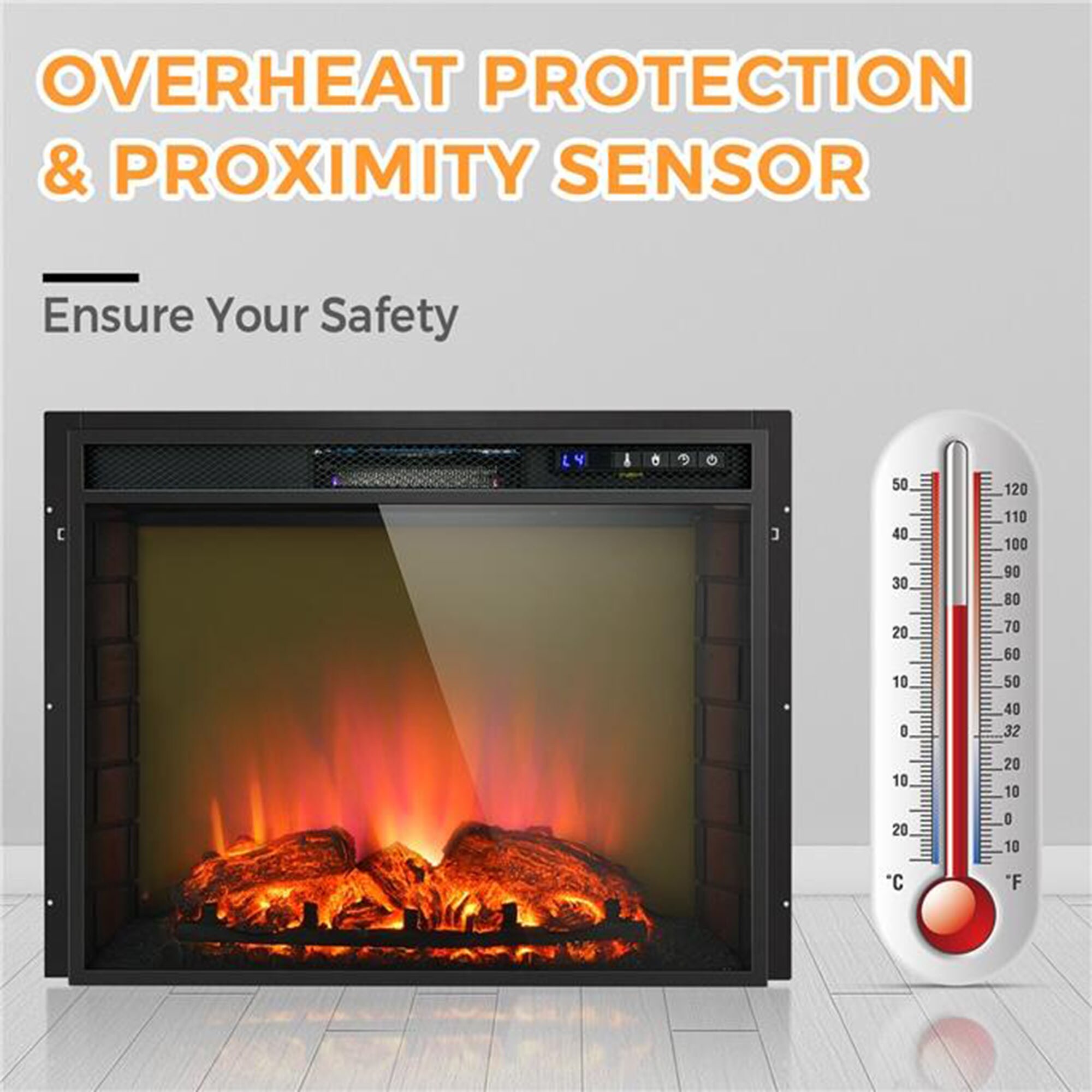 Clihome CL-FP10031USDK Electric-Fireplaces - View #9