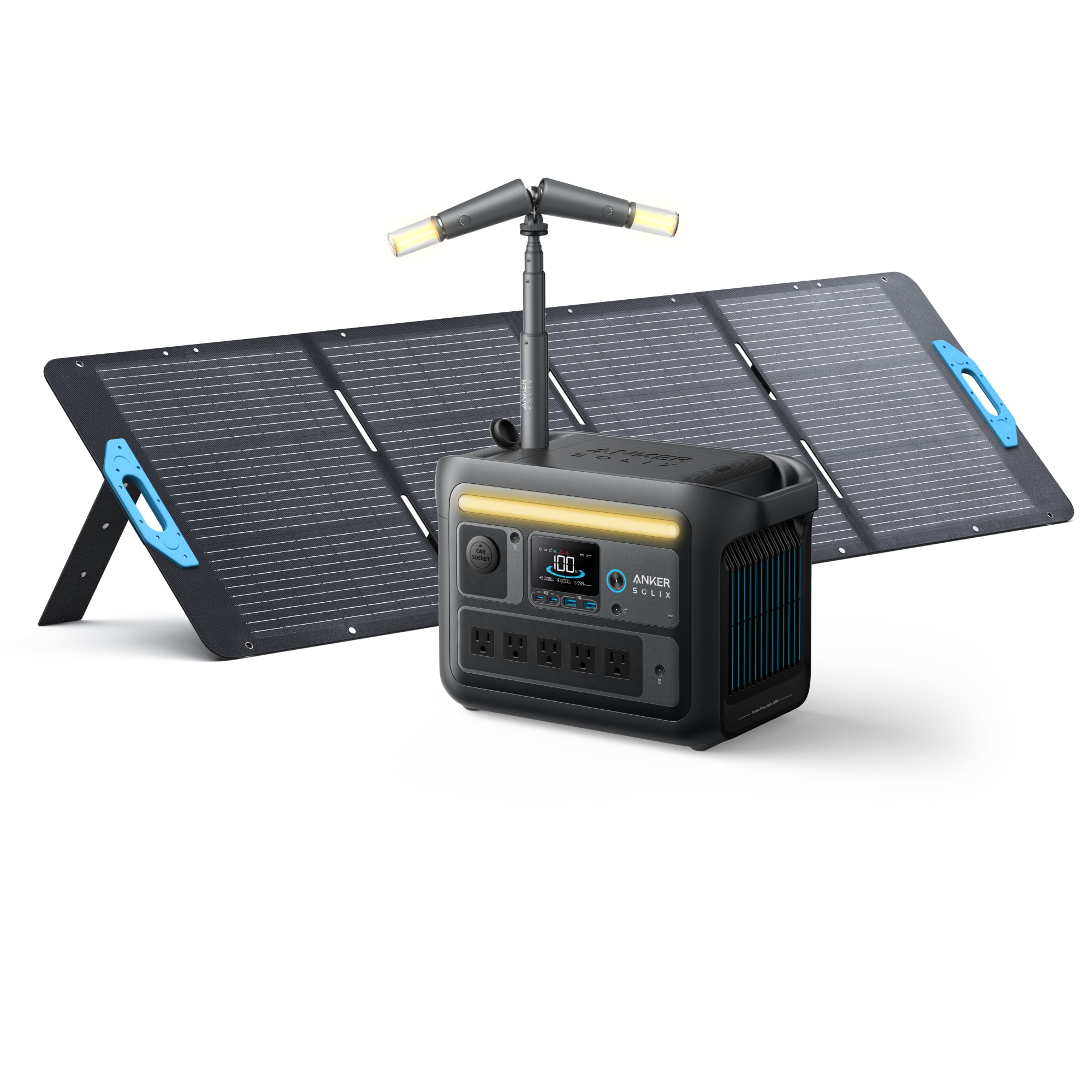 Anker SOLIX-55-SG2 SOLIX C800X 768Wh 1200 -Watts Portable Power Station 1 Solar Panels Included