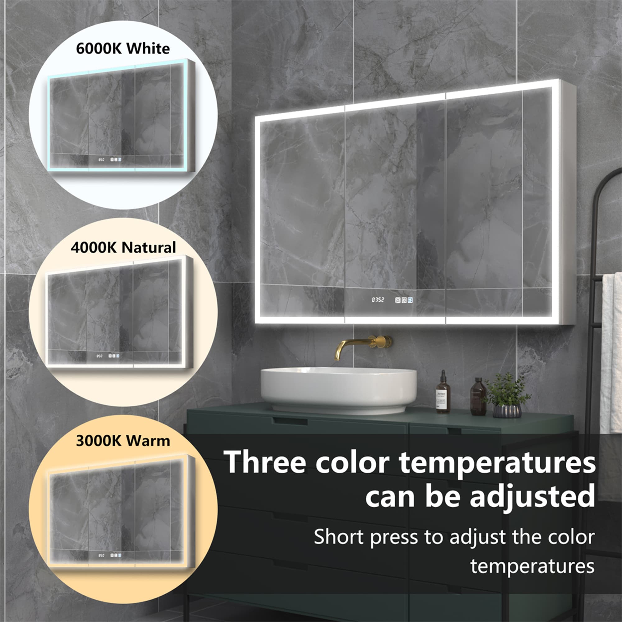 ExBrite 2430V3LV3R1230WD Bathroom-Medicine-Cabinets - View #5