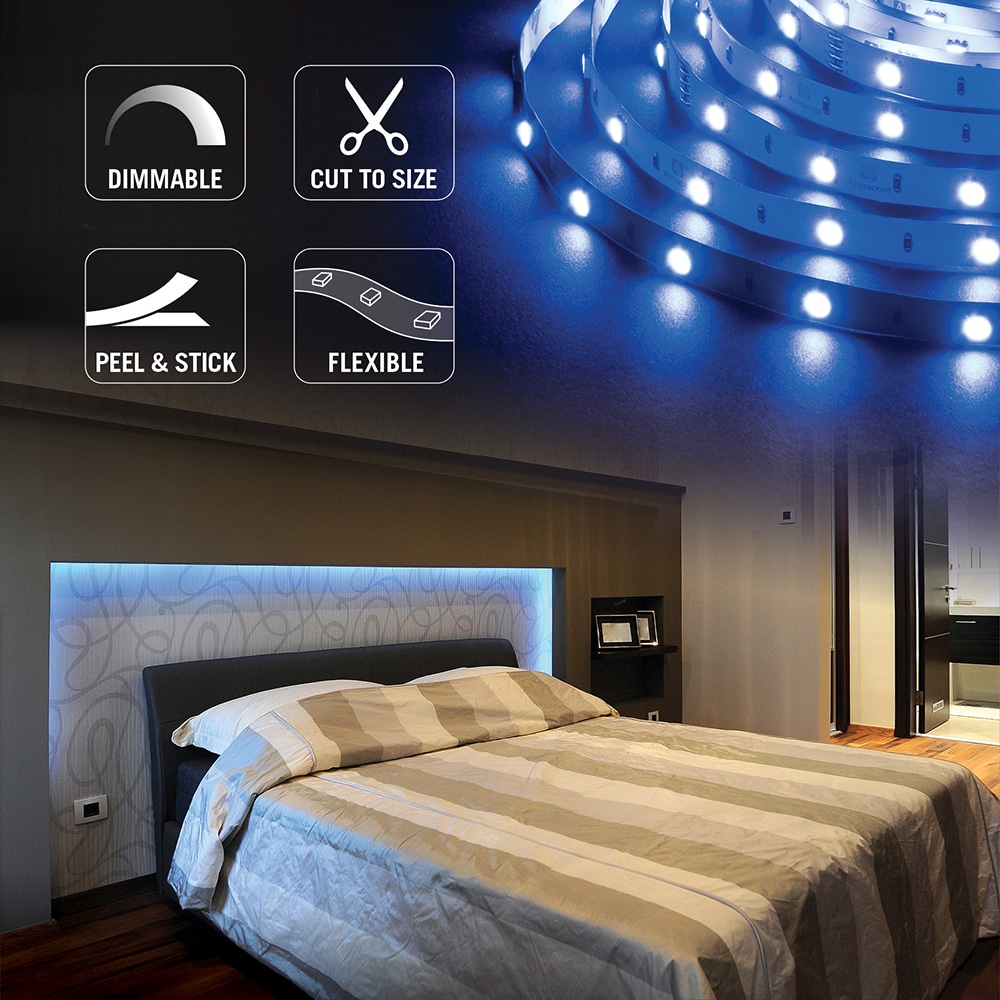 8ft Multi-Color RGB LED Tape Light with 30 LEDs per Meter