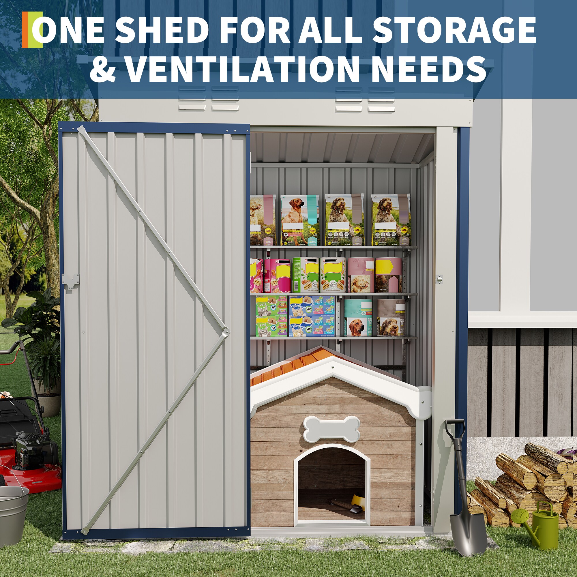 IdealHouse C178WLZLNUJD Metal-Storage-Buildings-Sheds - View #6