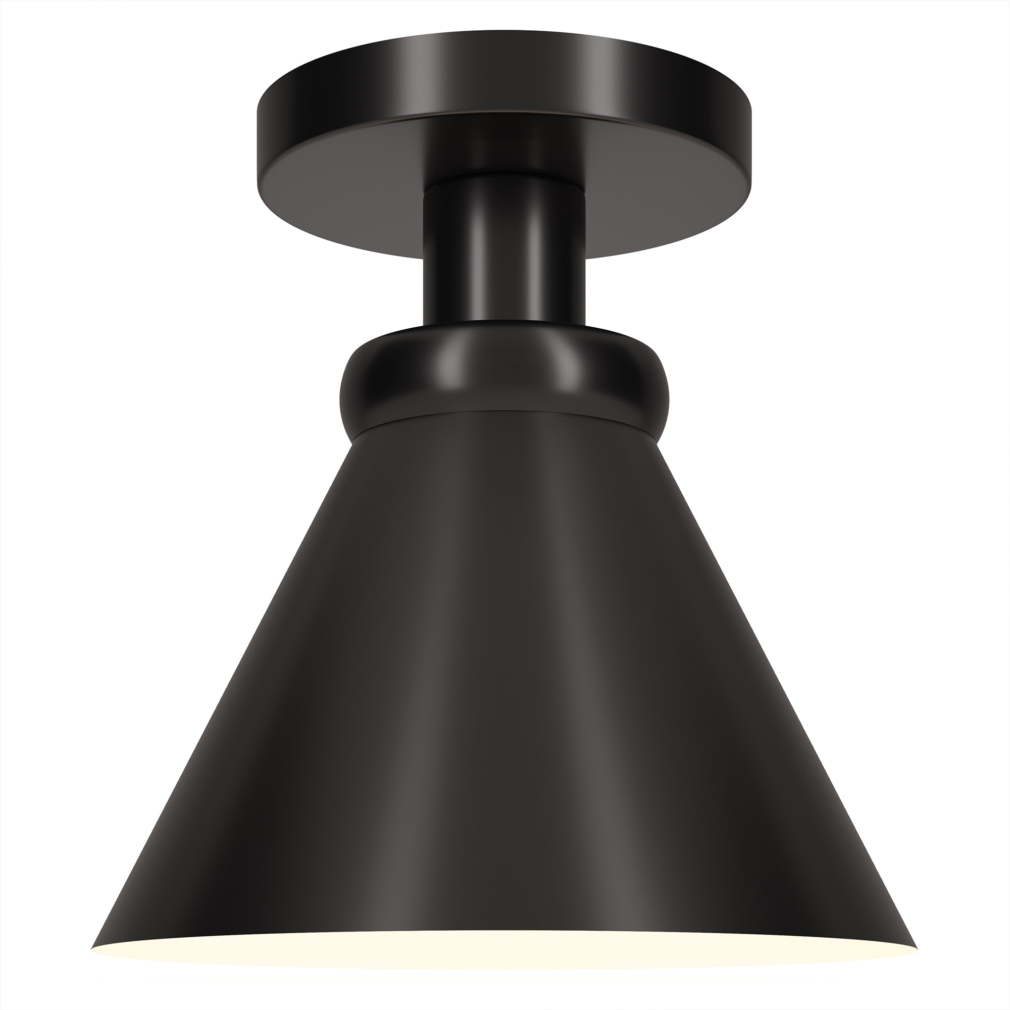 Blackened Bronze 8.5" Semi Flush Mount Ceiling Light