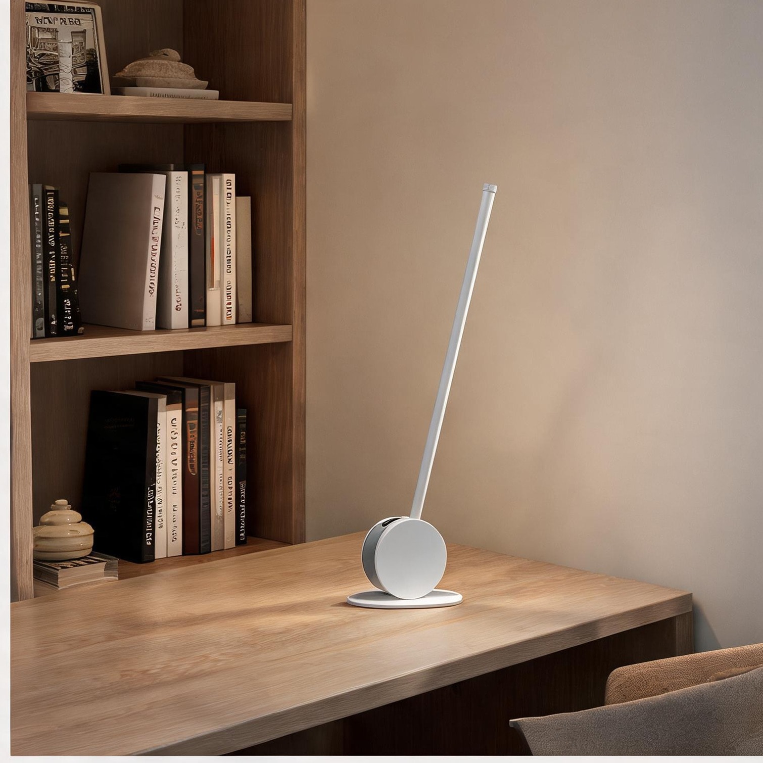Naturefalls Soft White Modern Integrated LED Table Lamp Metal 23-Inch ...
