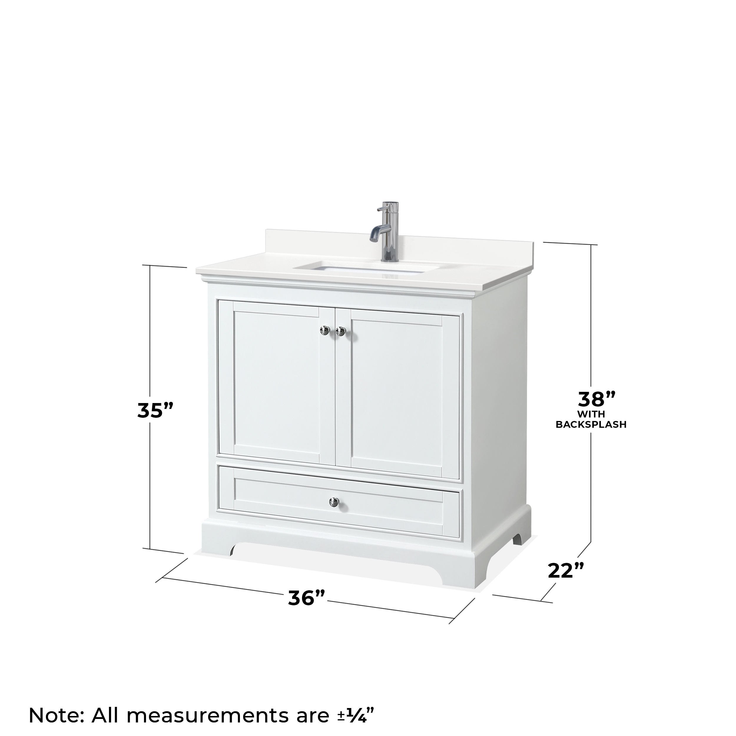 Wyndham Collection WCS202036SWHWQUNSMXX Bath-Vanity-Combo - View #4