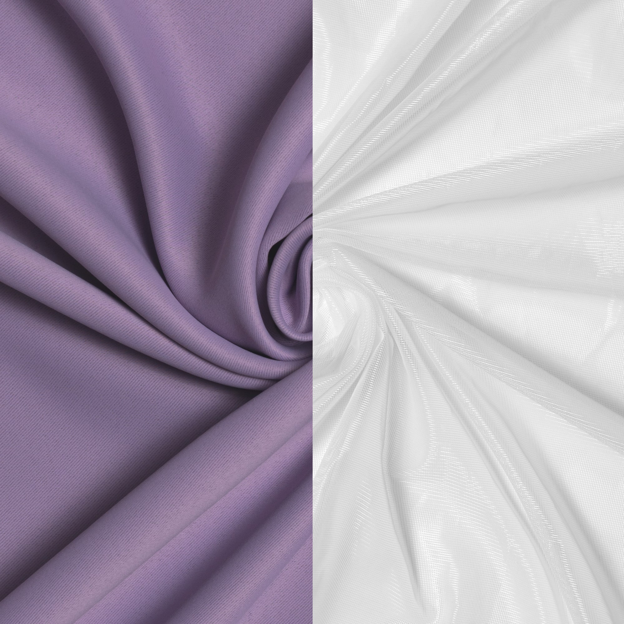 Best Home Fashion MM-TULIP-96-LAVENDER curtains - View #3