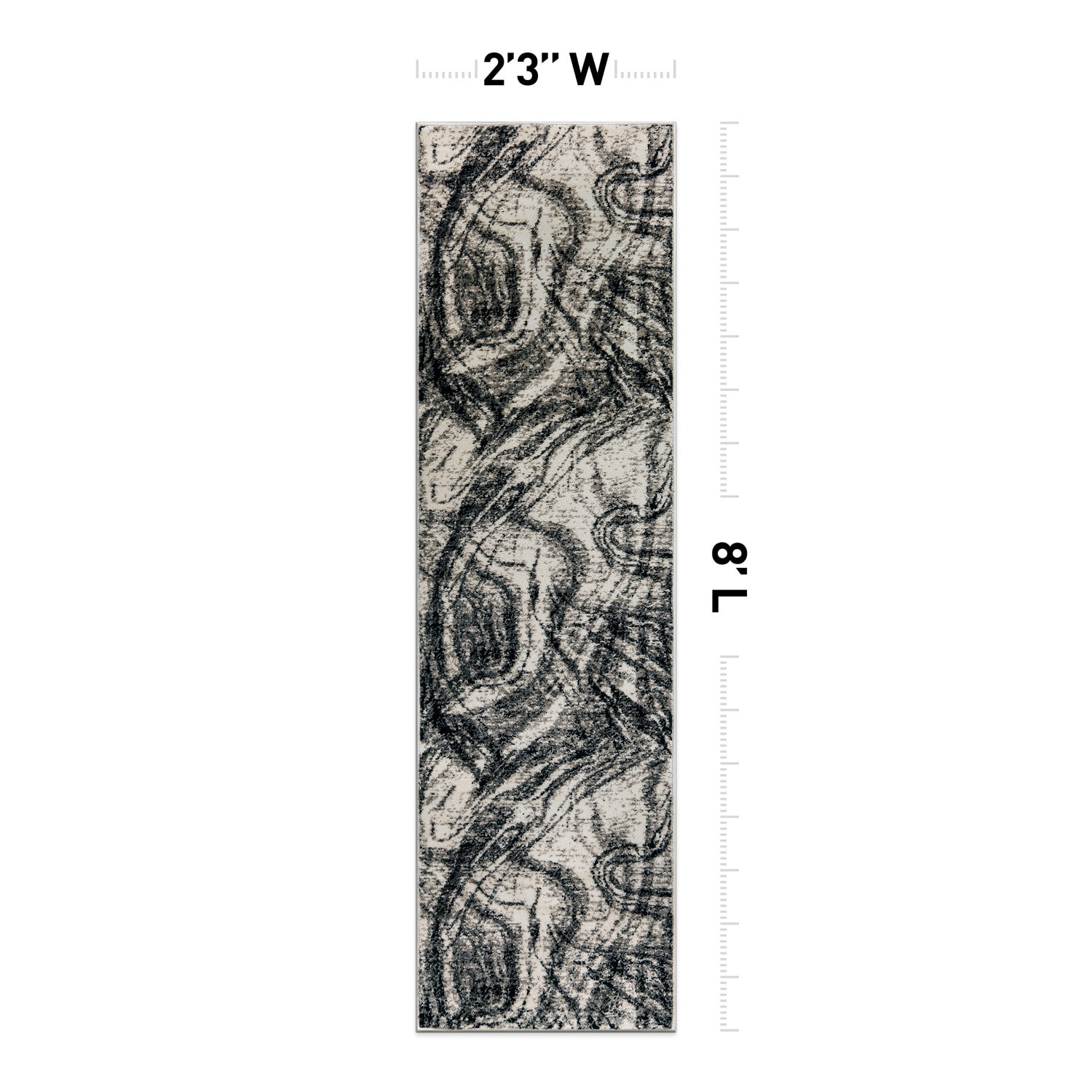 World Rug Gallery WR98BLACK2X8 rugs - View #3