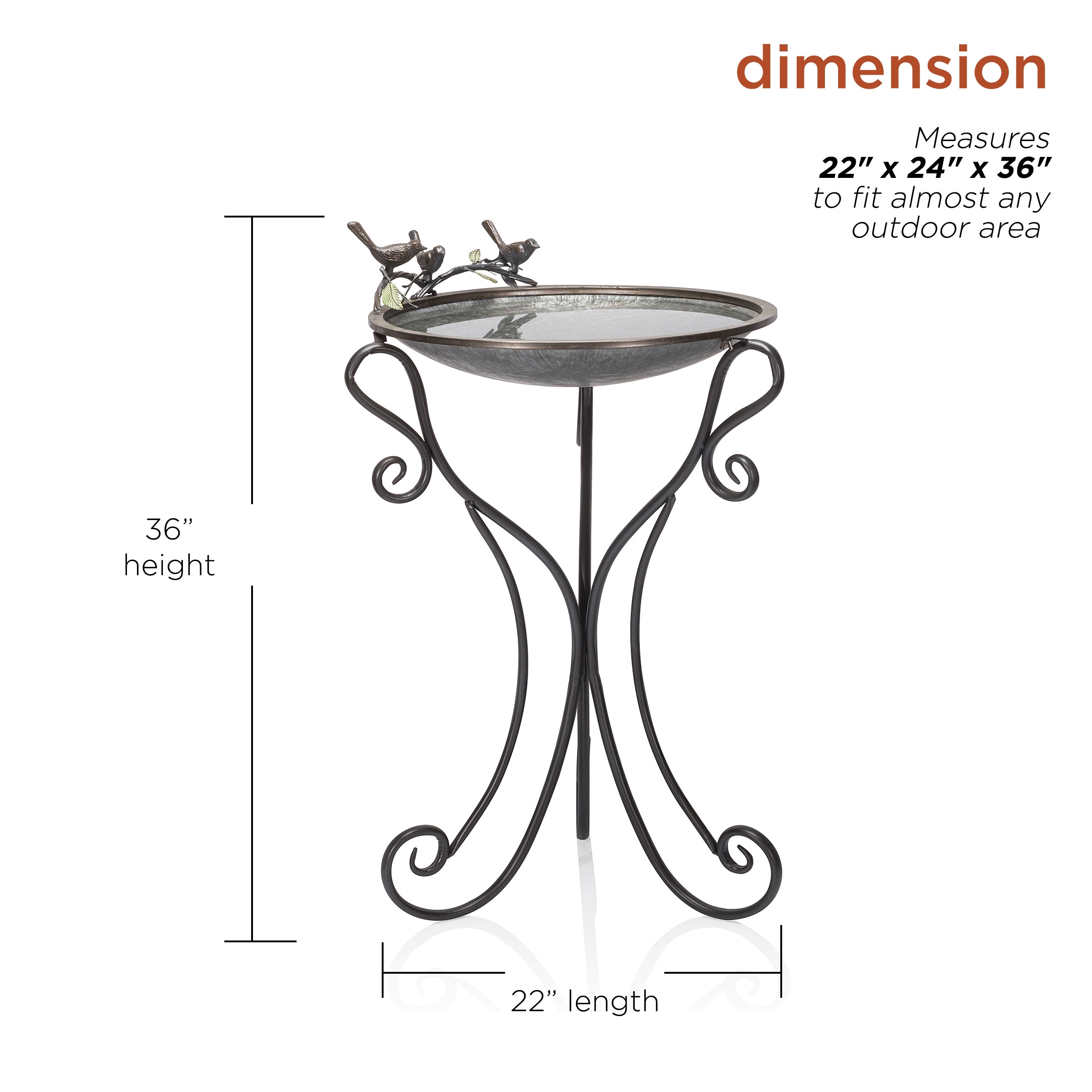 Alpine Corporation ORS684 birdbaths - View #3