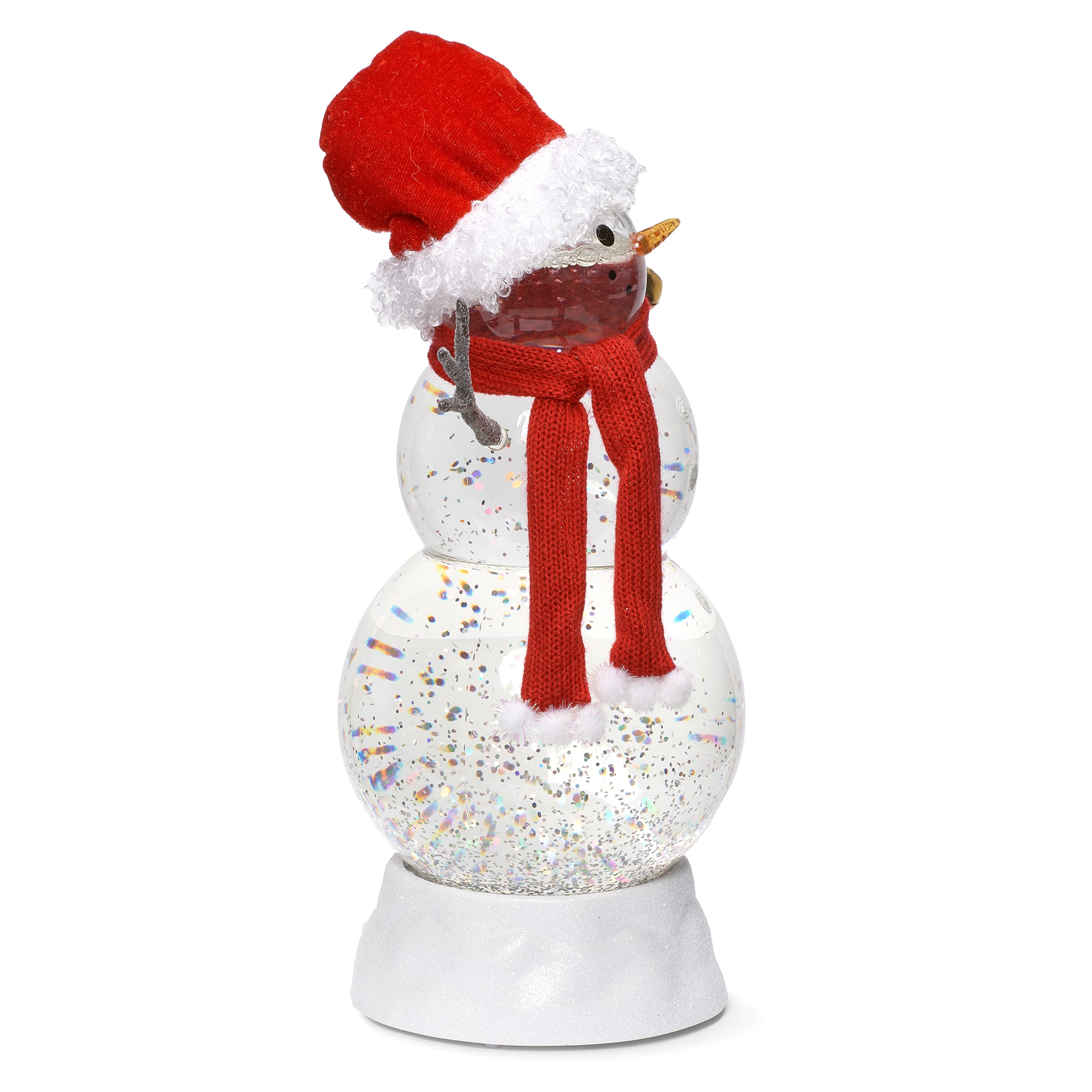 11.25" LED Lighted Snowman Christmas Snow Globe Centerpiece