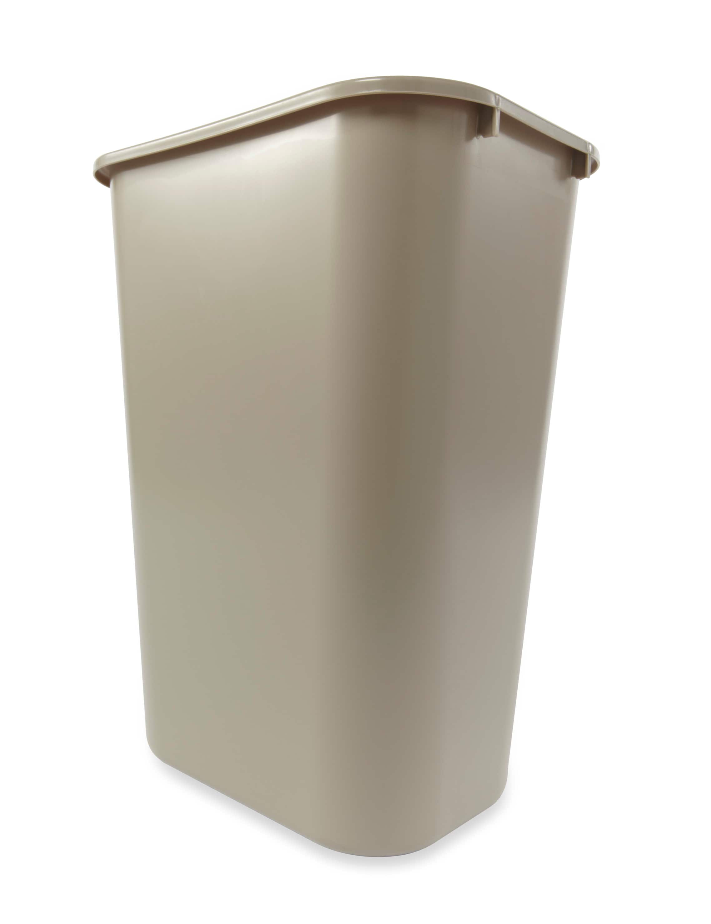 Rubbermaid Commercial Products Trash Can ,50 gal.,Beige,Plastic