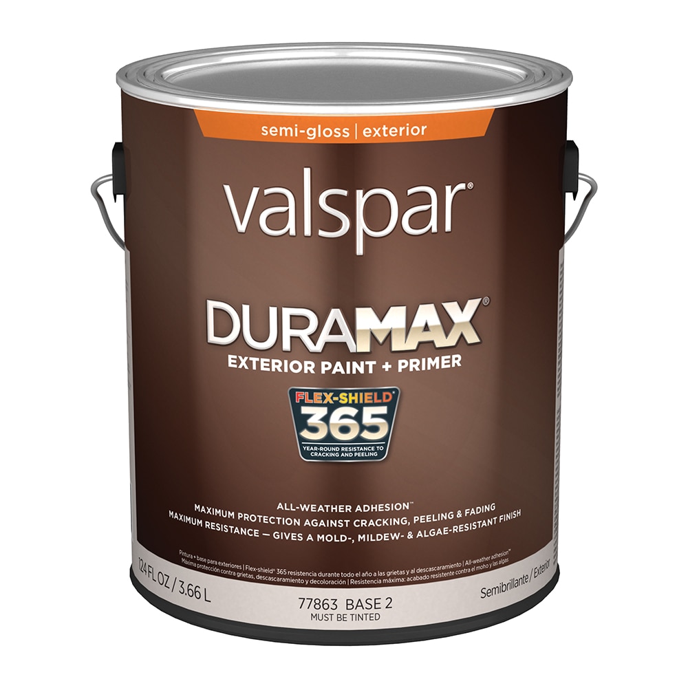 Valspar 007.0077863.007 Duramax Semi-gloss Base 2 Tintable Latex Exterior Paint + Primer ( 1-gallon )