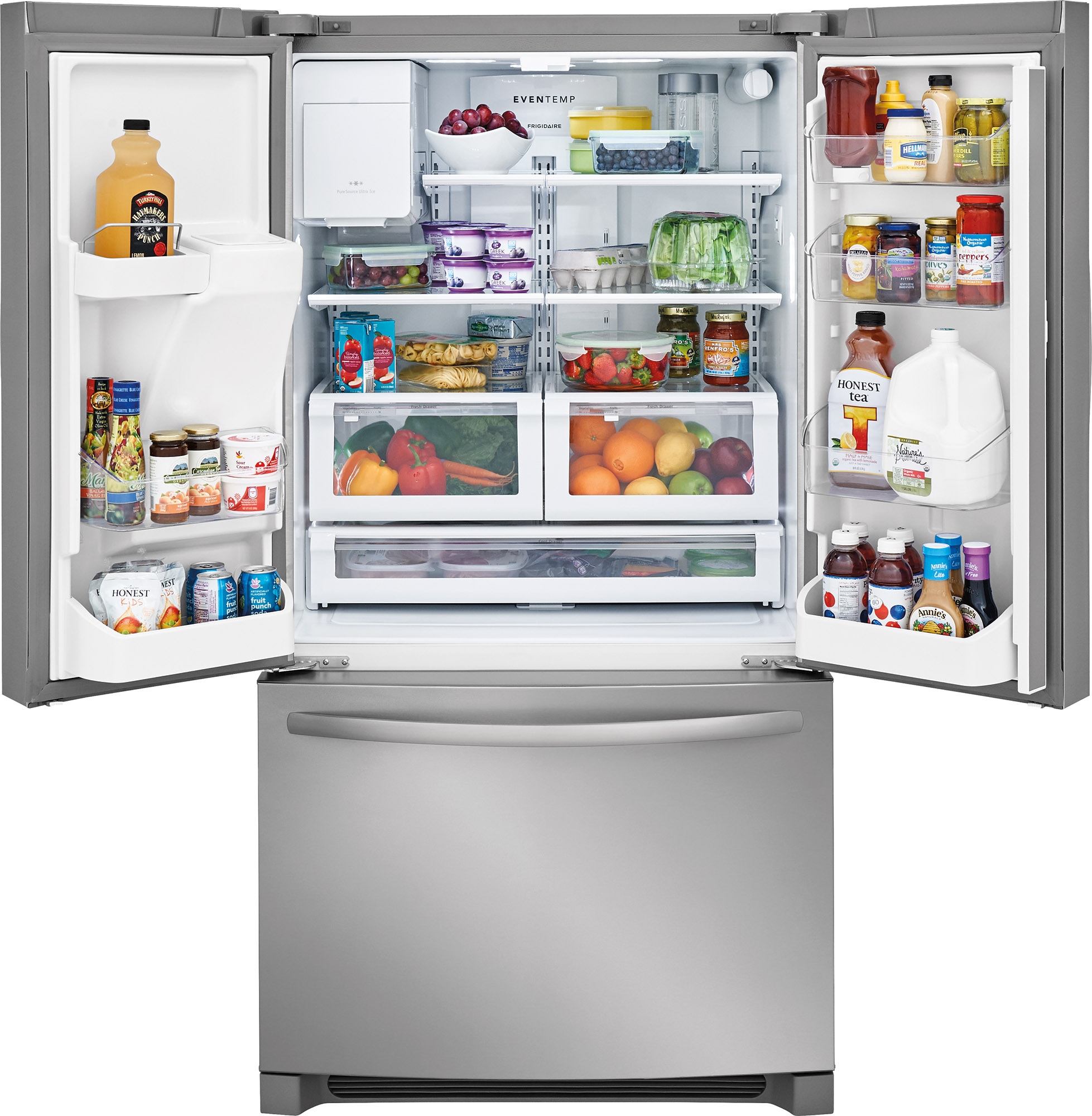 Frigidaire 26.8-cu ft French Door Refrigerator with Ice Maker (Easycare ...