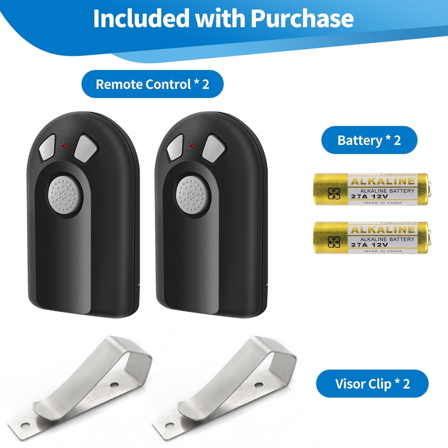 Angel Sar L2ZQYA805GOR14 Garage-Door-Opener-Remotes - View #3