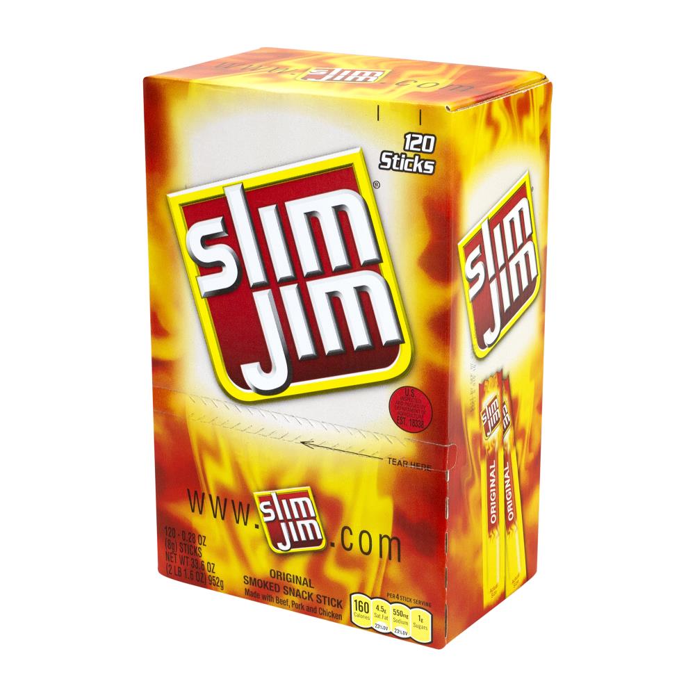 Slim Jim Original Snack Size Stick Pantry Pack - Shop Jerky at H-E-B