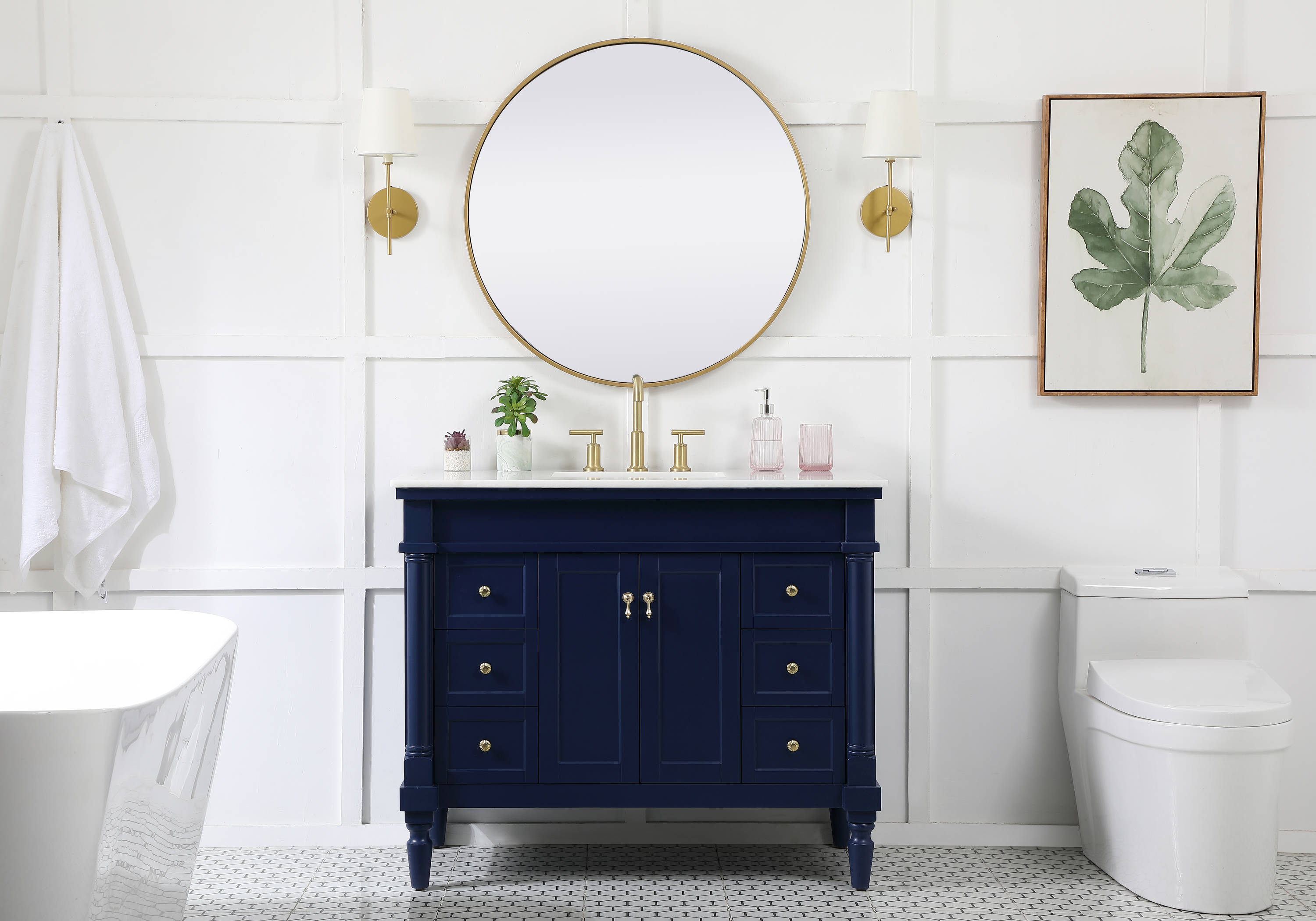 Elegant Decor HF39126BL Bath-Vanity-Combo - View #5