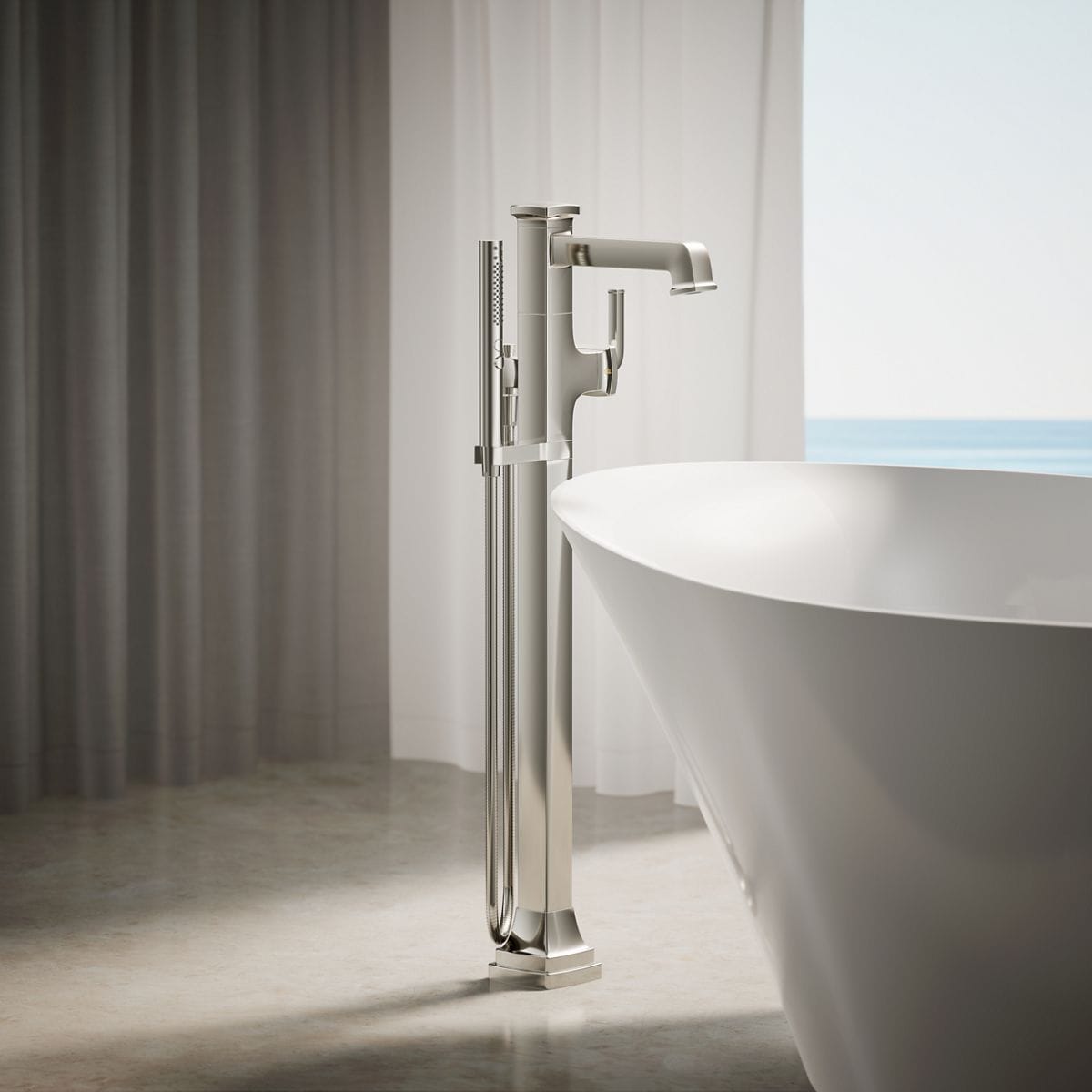 KOHLER T27408-4-SN Roman-Tub-Faucets - View #2