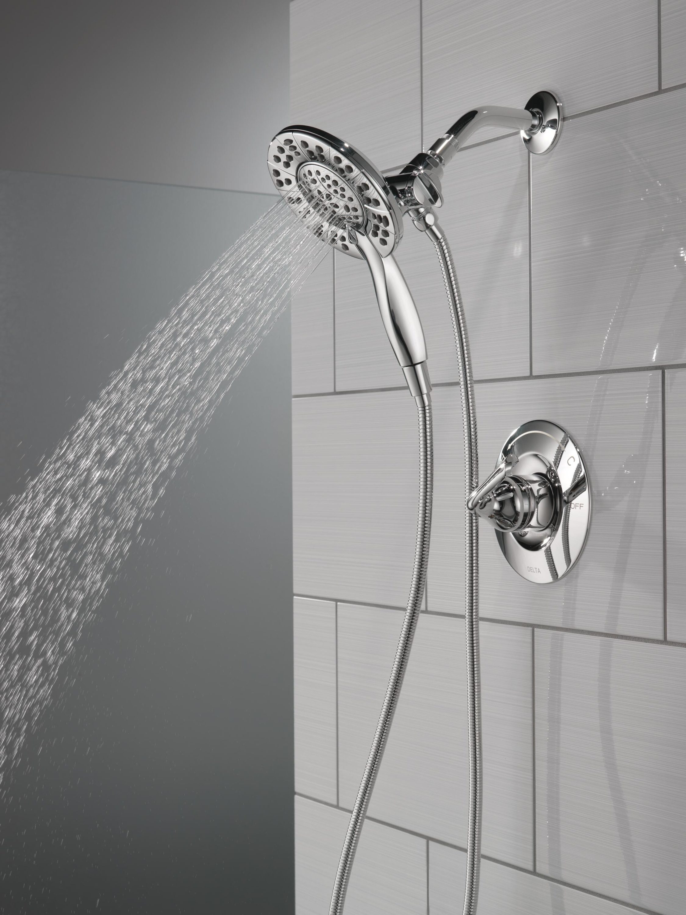 Delta Arvo Chrome 1 Handle Multi Function Round Shower Faucet Valve Included In The Shower 8070