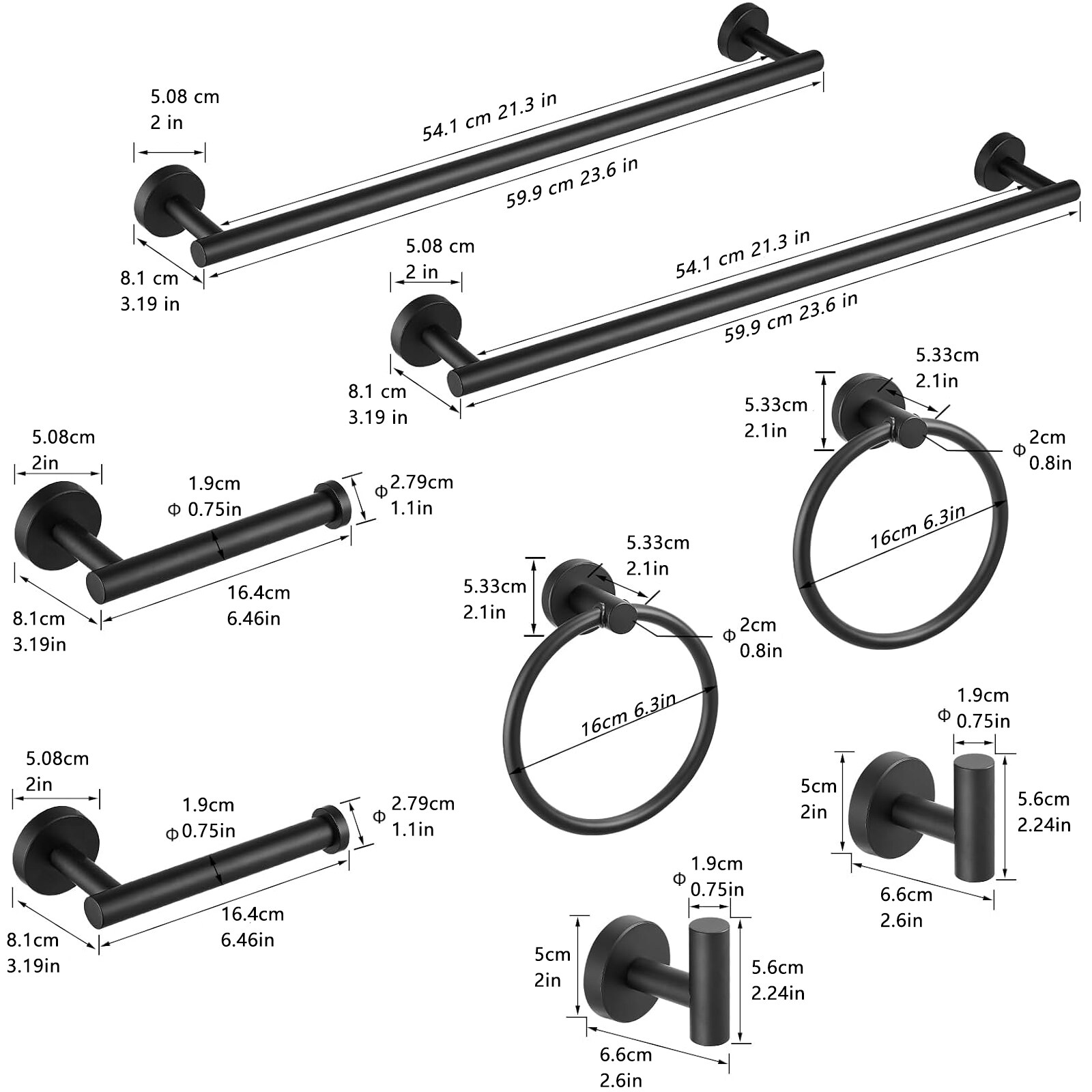Tatayosi XH-288180 Decorative-Bath-Hardware-Kits - View #6