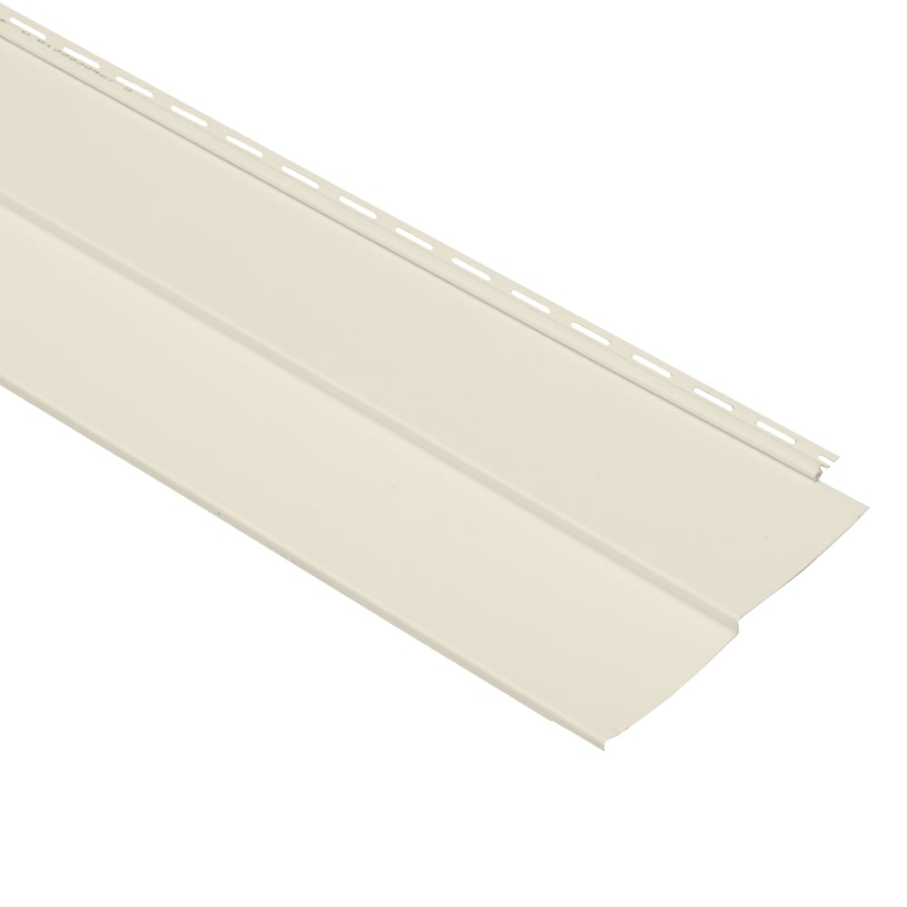 Georgia-Pacific 531655B Vision Pro Double 5-in Traditional Cream Vinyl Siding Panel 10.0-in x 144.0-in 10.0-sq ft /piece