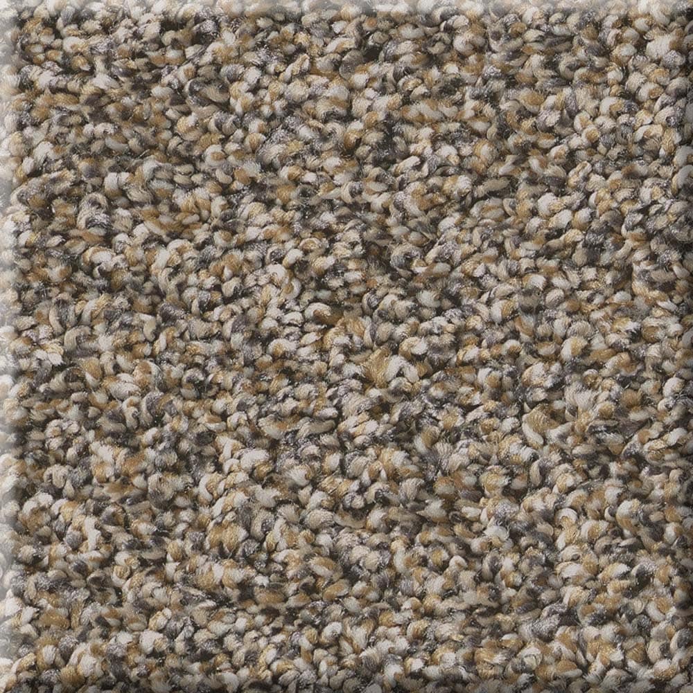 STAINMASTER 7L856 - 210 - SAMP (Sample) Welcome Retreat II Summer Straw Brown 53.6-oz sq yard Polyester Textured Indoor Carpet
