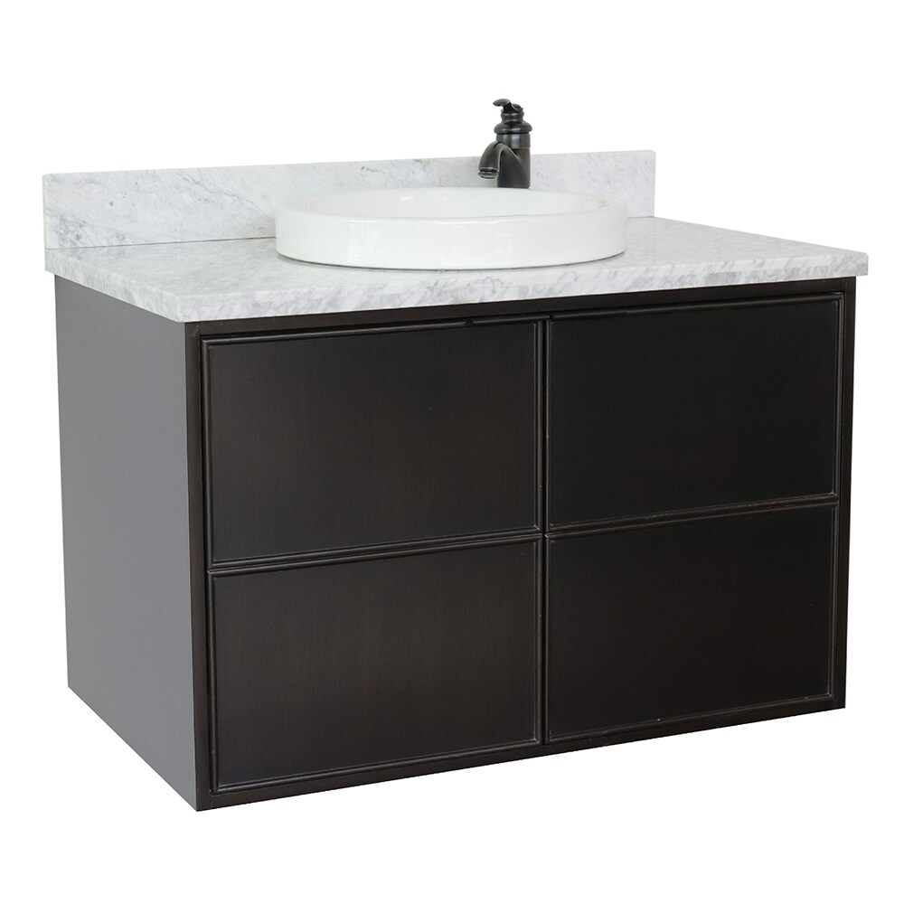 Bellaterra Home LV0503-CP Single Vanity- Cab only 36-in Cappuccino