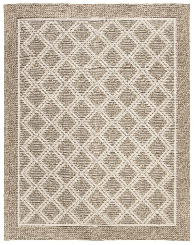 Safavieh VRM212B-6 Vermont Stratton 6 x 9 (ft) Wool Beige/Ivory Rectangular Indoor Trellis Area rug