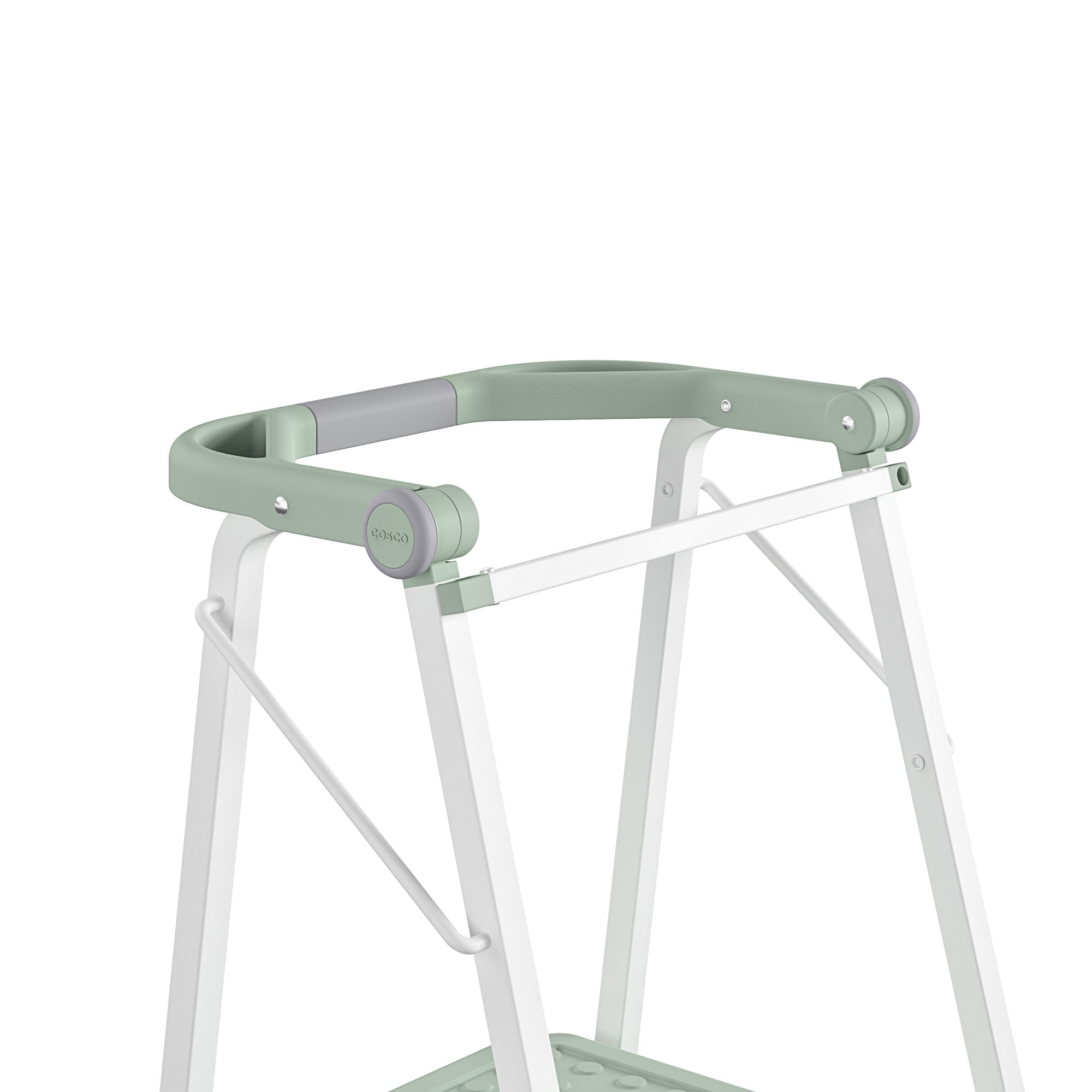 Cosco 2 Step 225 Lb Capacity Green Steel Foldable Step Stool In The   64751132 