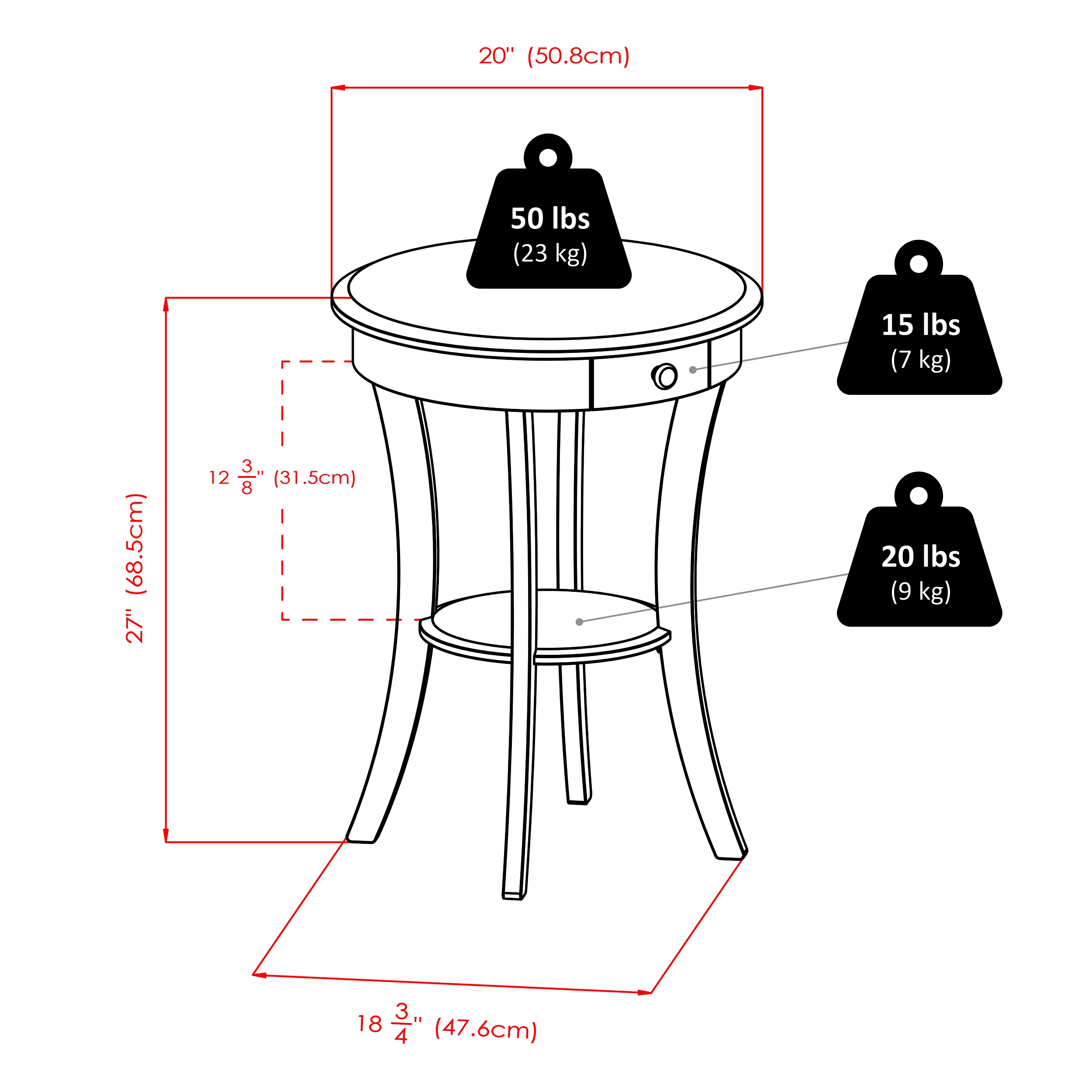 Winsome Wood 20227 End-Tables - View #6