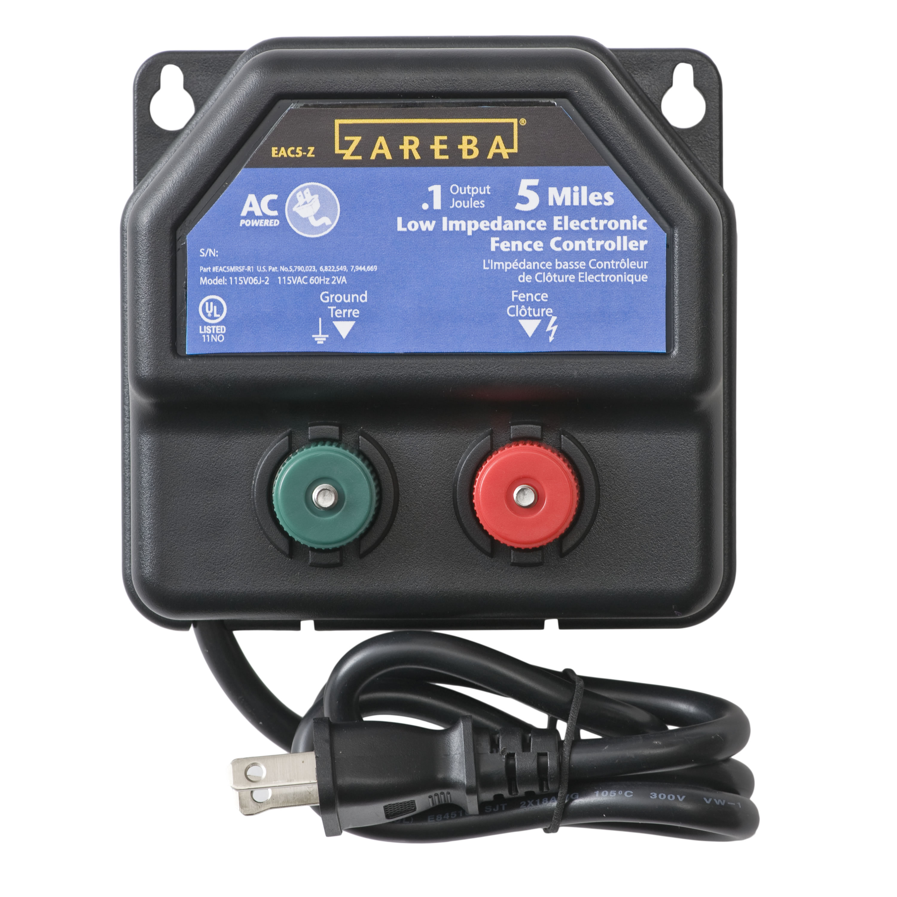 Zareba Systems EA5M-Z 5-Mile AC hardwired Electric Fence Charger