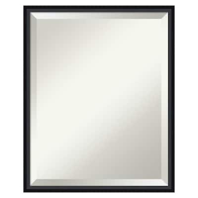 W Satin Black Framed Wall Mirror, Plain Wall Mirror Stickers