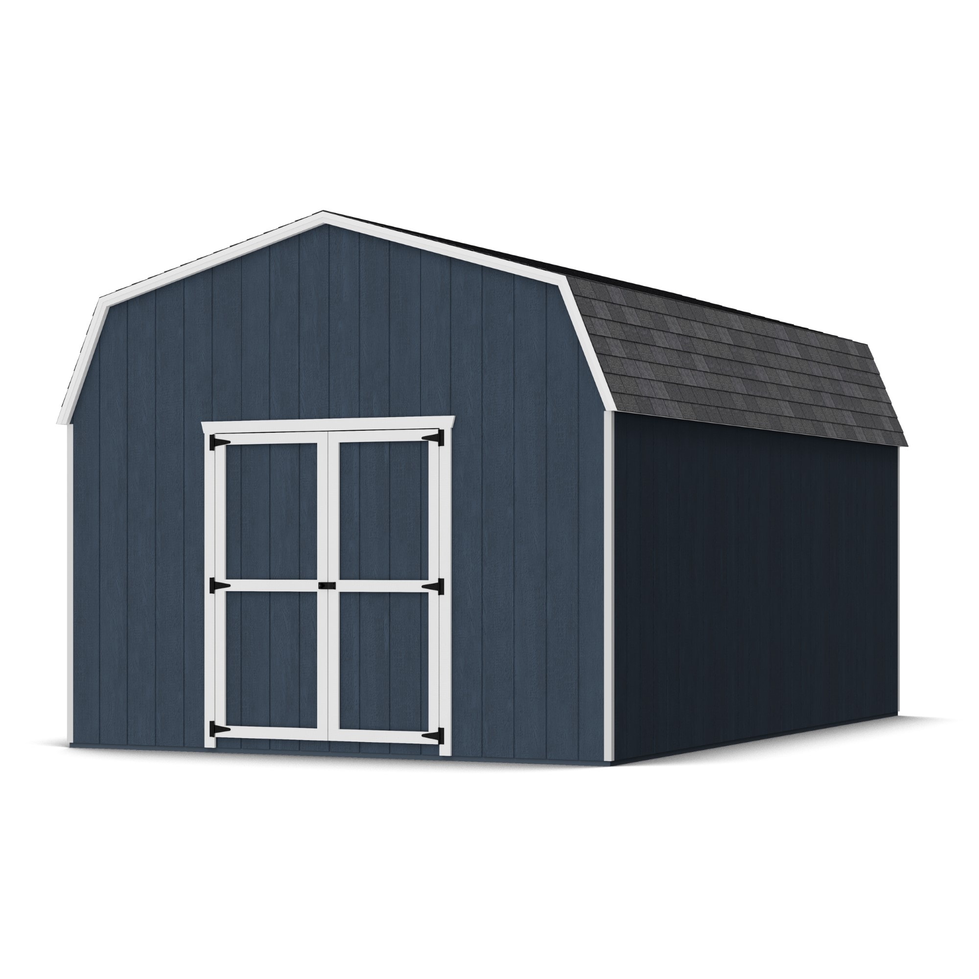 Little Cottage Co 12X18 VGB-6-PC-FK Value Gambrel Barn 12-ft x 18-ft Gambrel Style Wood Outdoor Storage Shed with 2 Doors