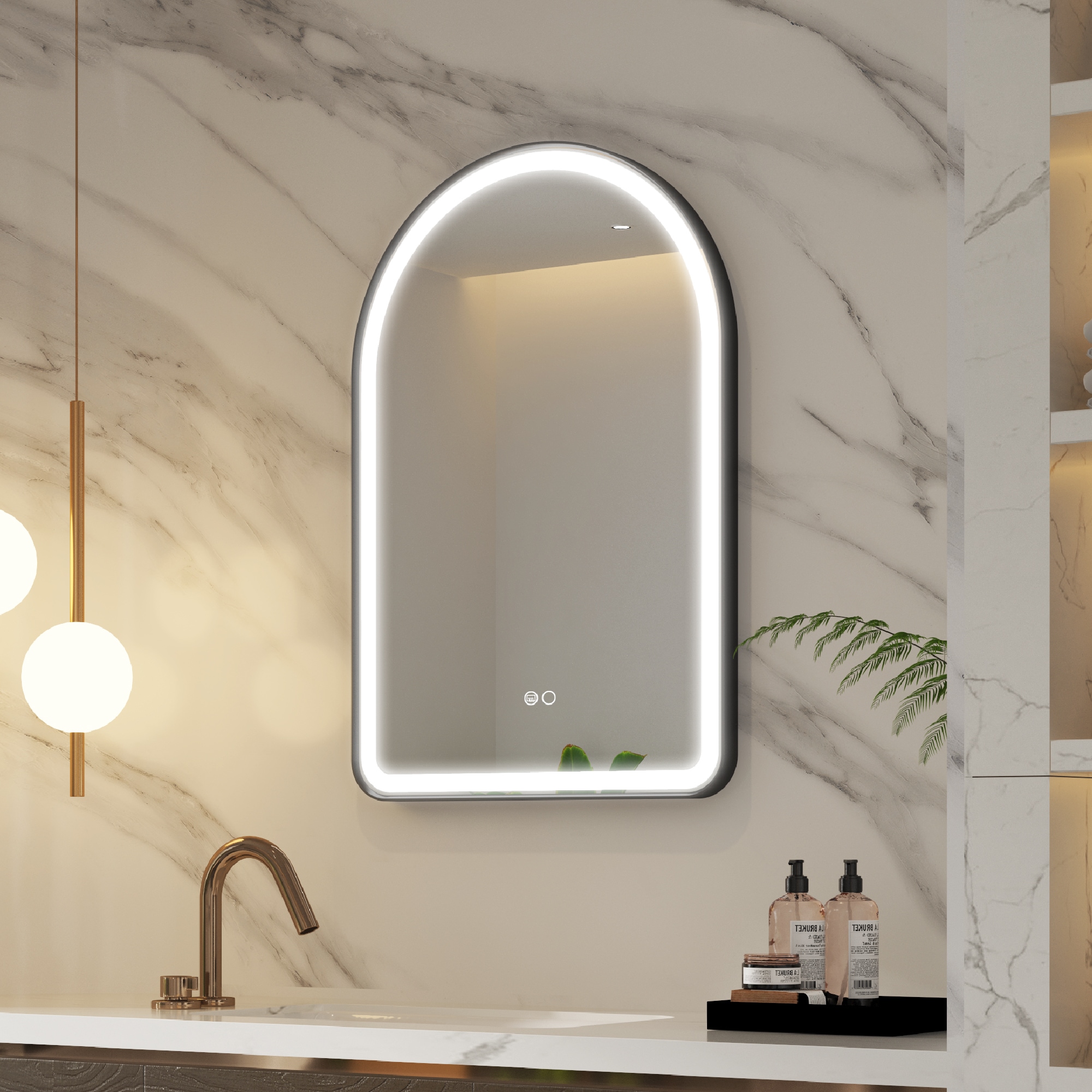 WELLFOR W60MR2436MB Framed-Bath-Mirrors - View #2
