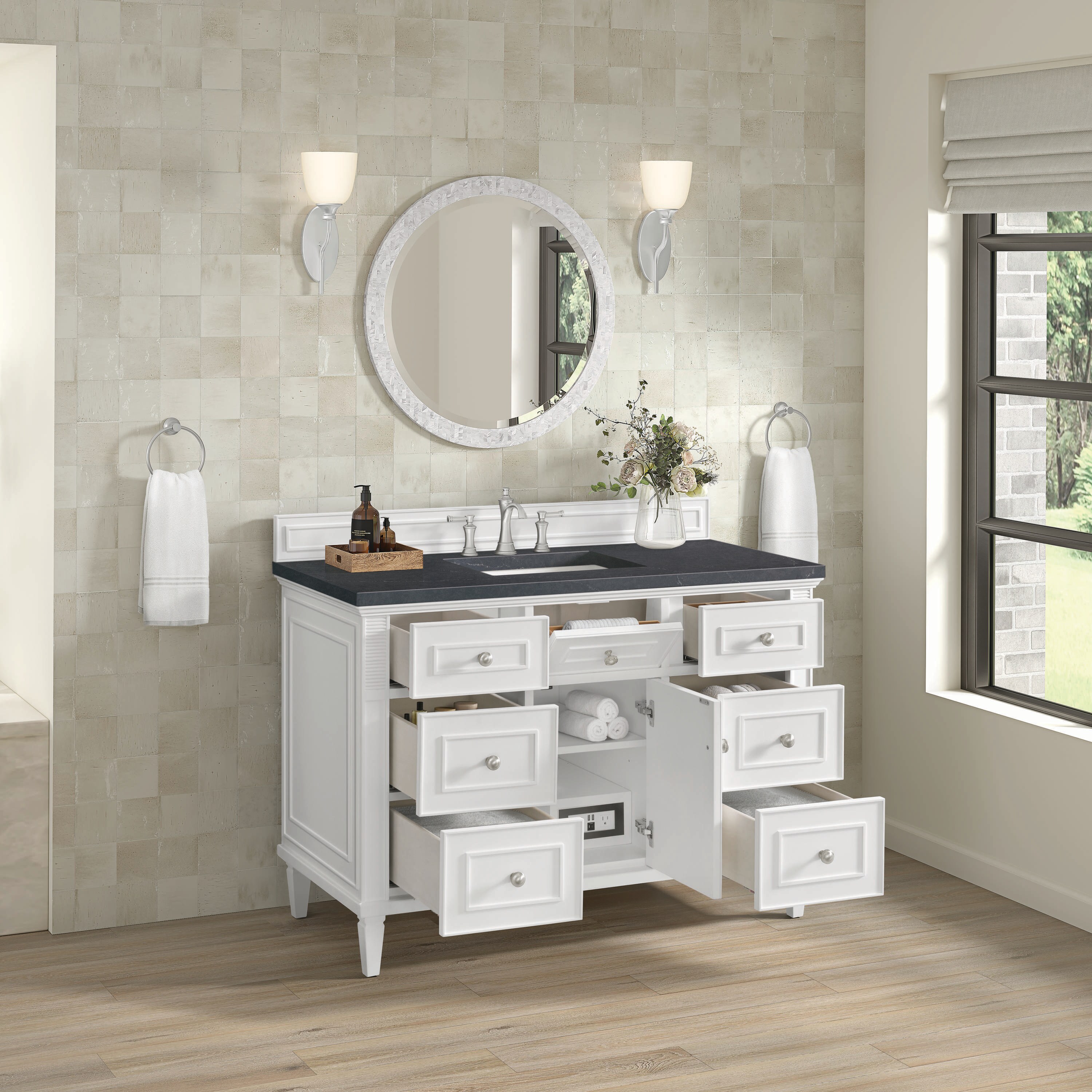 James Martin Vanities 424-V48-BW-3CSP Bath-Vanity-Combo - View #4