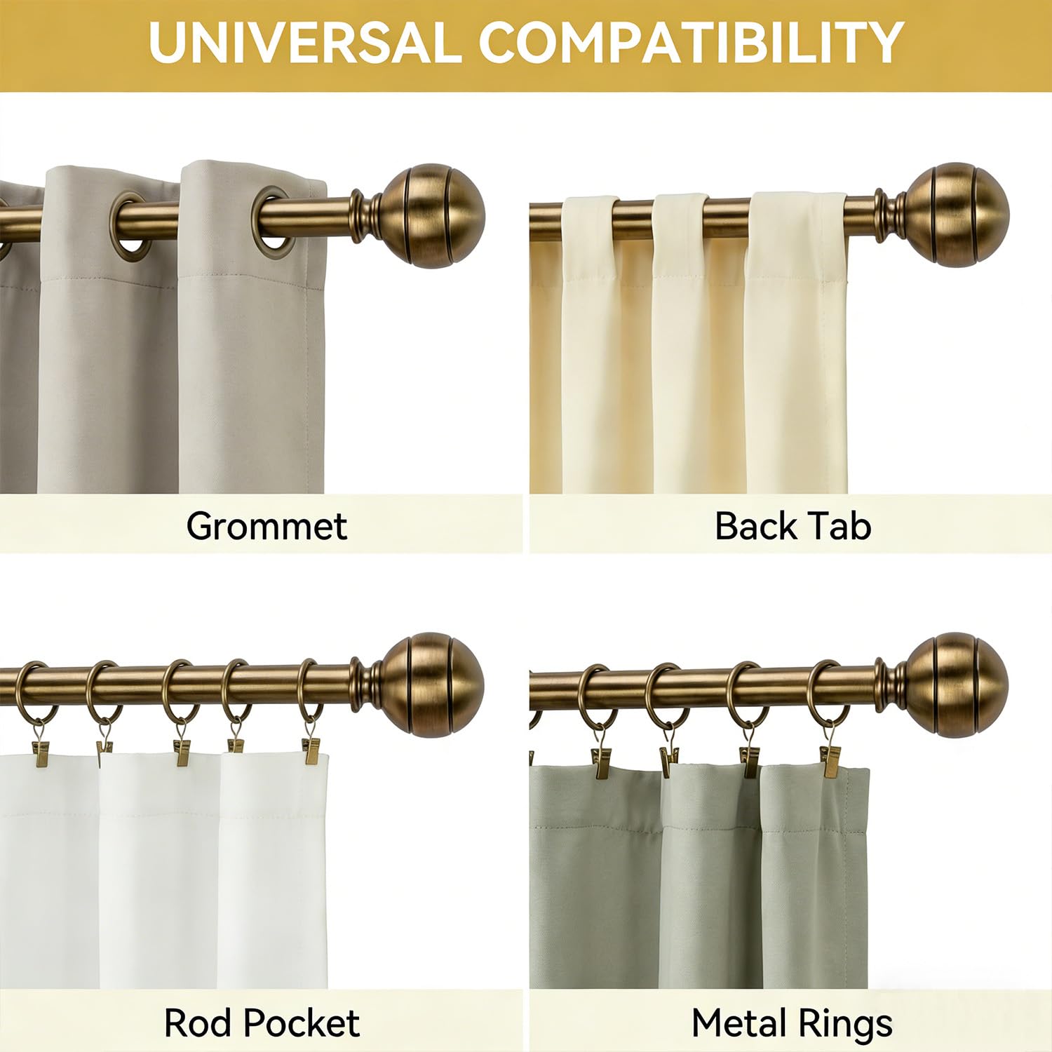 KIWDZFU LKI0821A058 Curtain-Rods - View #4