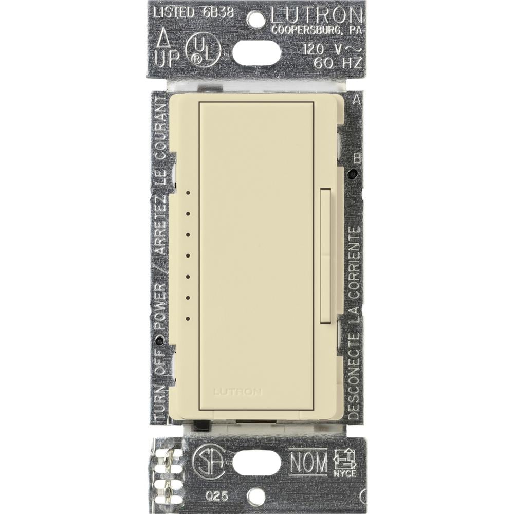 Lutron MAELV-600-AL Maestro Electronic Low Voltage Multi-Location Touch Light dimmer switch Almond