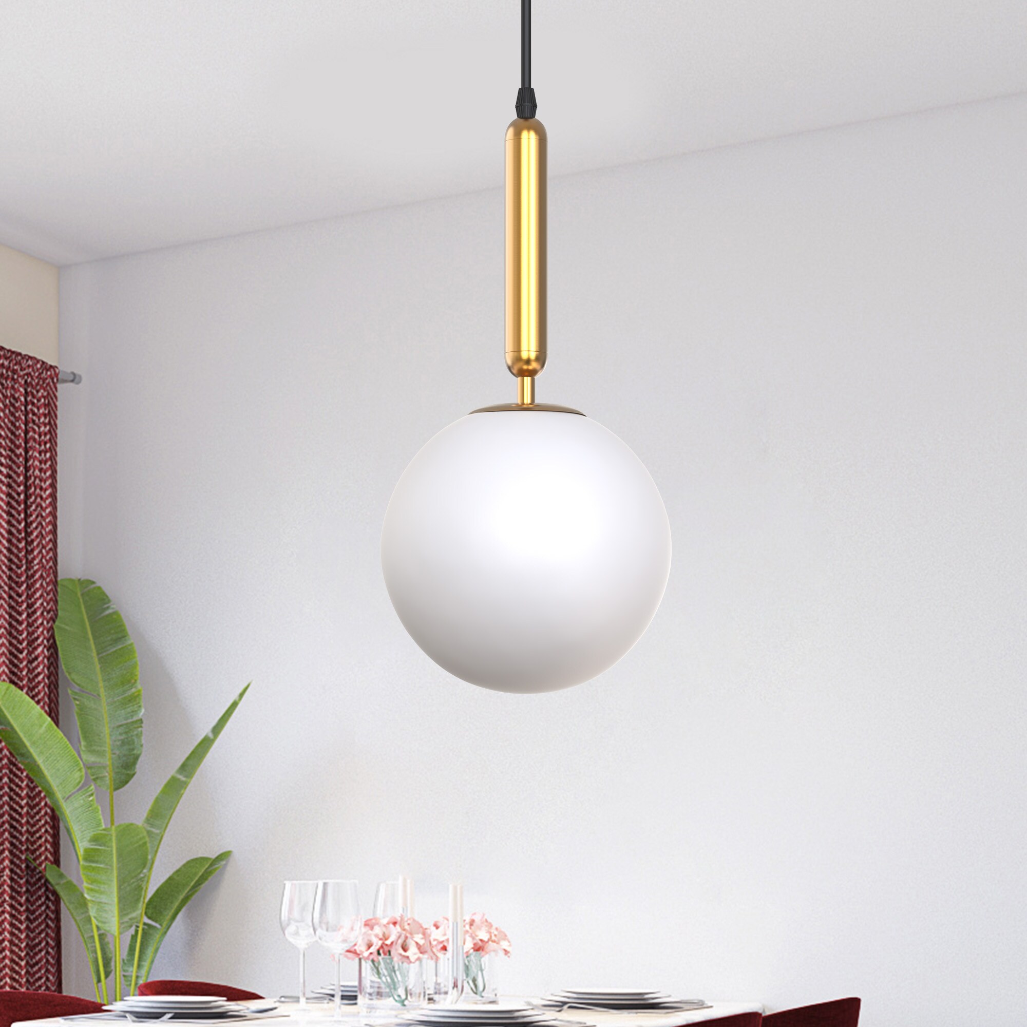 Lowes globe 2024 pendant light