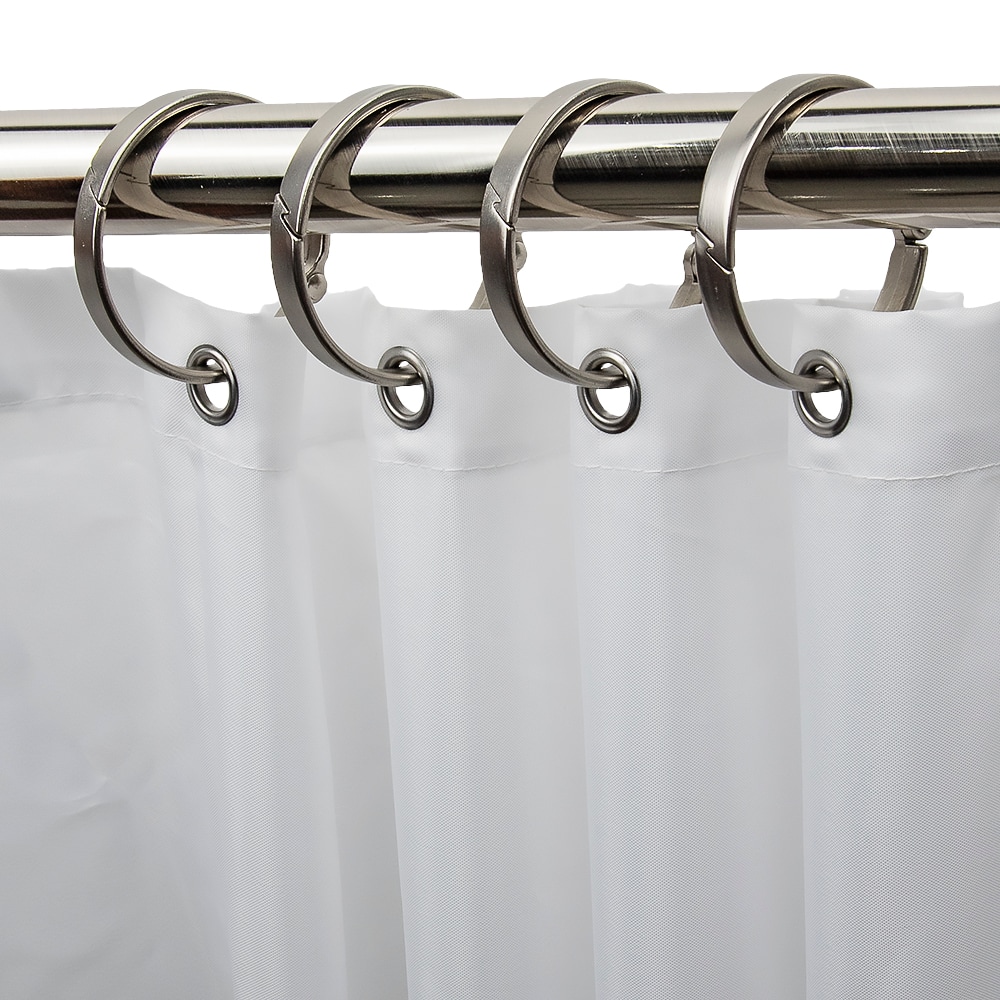  Nickel Shower Curtain Hooks, Rust Proof Shower Curtain Rings  for Bathroom, CHICTIE Modern Metal Decorative Shower Hooks Hangers for Shower  Curtain Rod, Square T Bar Shape Set of 12 : Home
