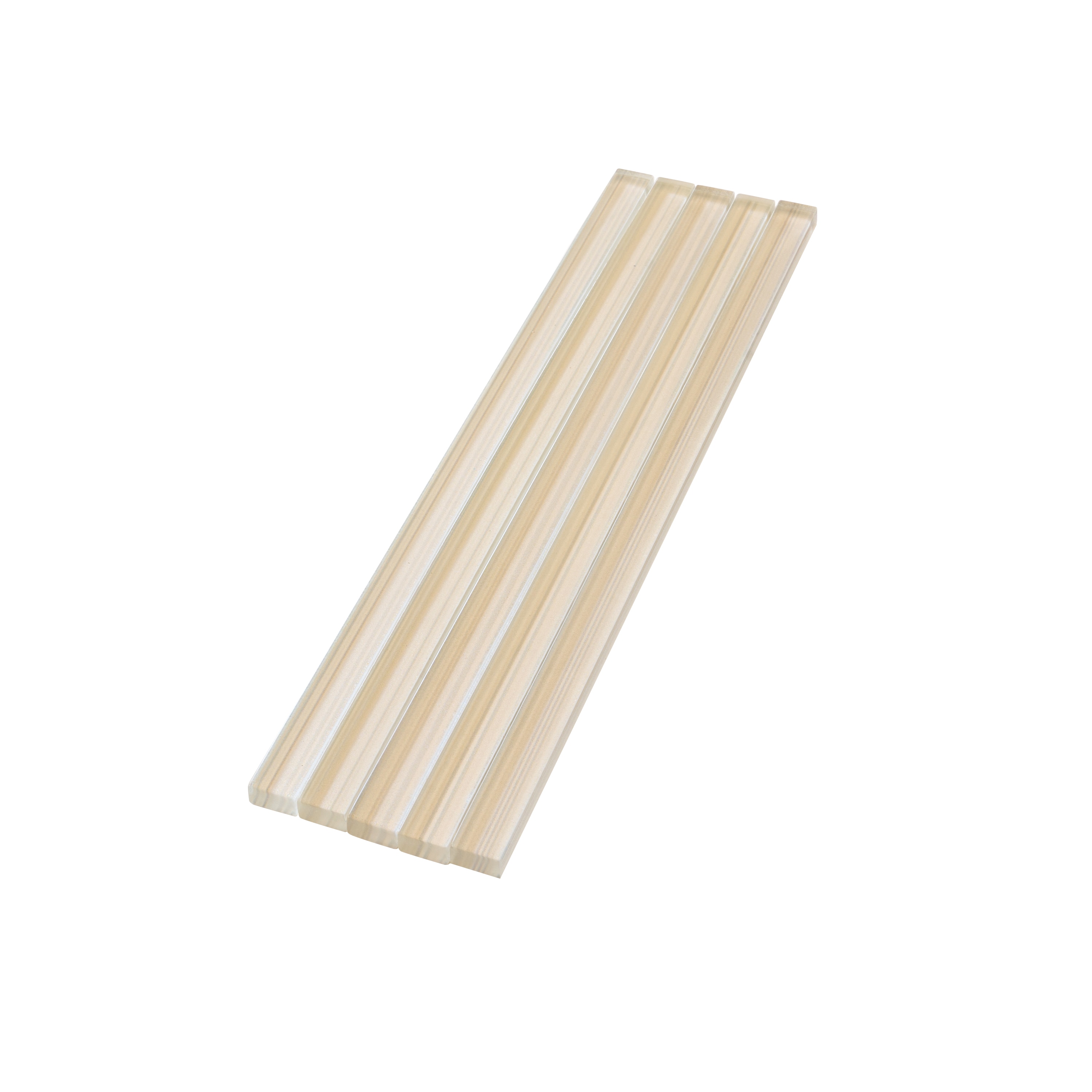 Apollo Tile 10-Pack Gray 1/2-in x 12-in Glass Pencil Tile (0.5-sq. ft/ Carton)