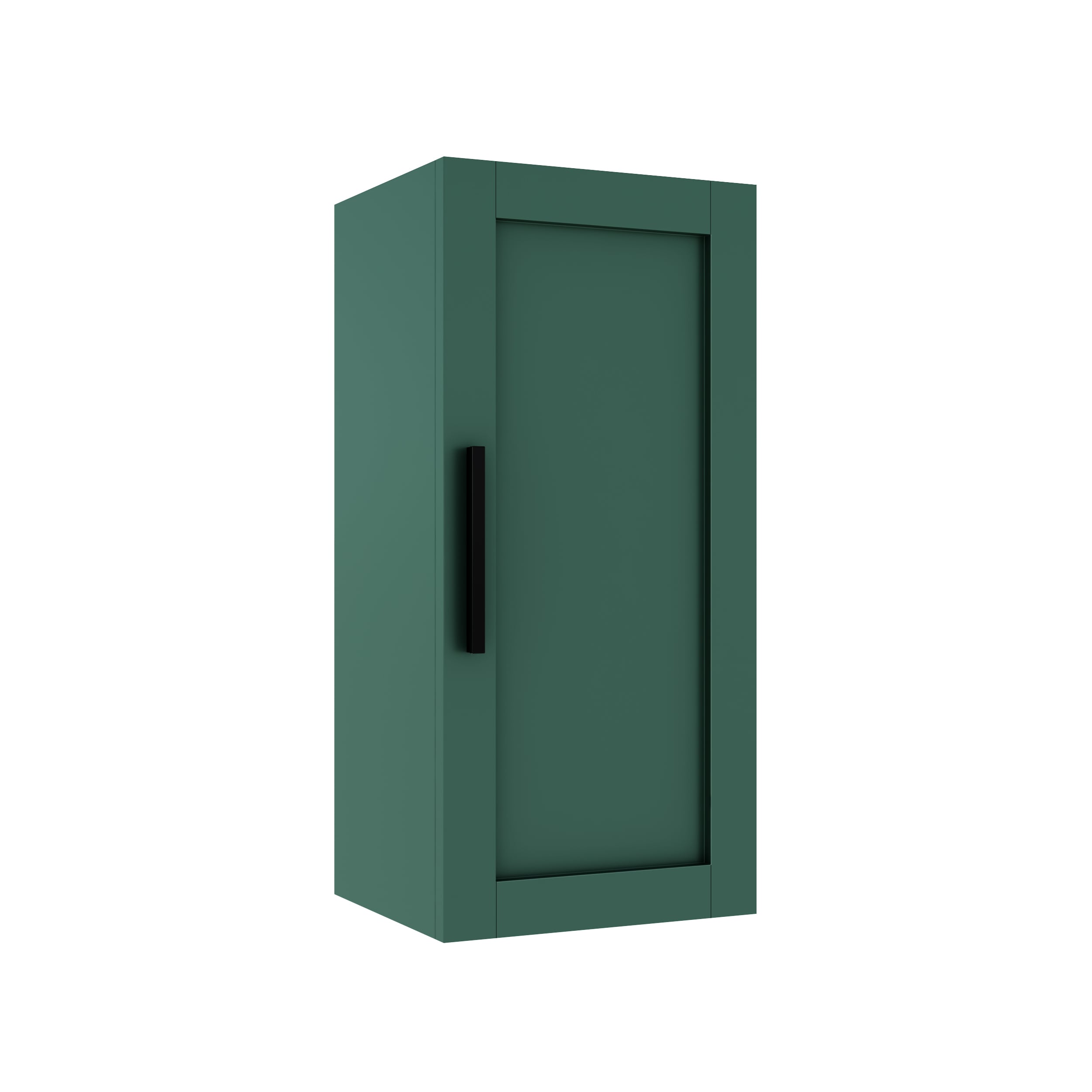 LOVMOR 13.78-in x 11.81-in x 29.53-in Green Bathroom Wall Cabinet with Soft Close Doors #SF-W-W2615P227356