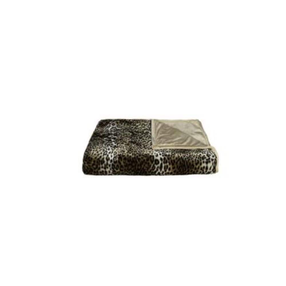 HomeRoots 293156 Josephine Ivory Black and Brown 48-in x 72-in Throw