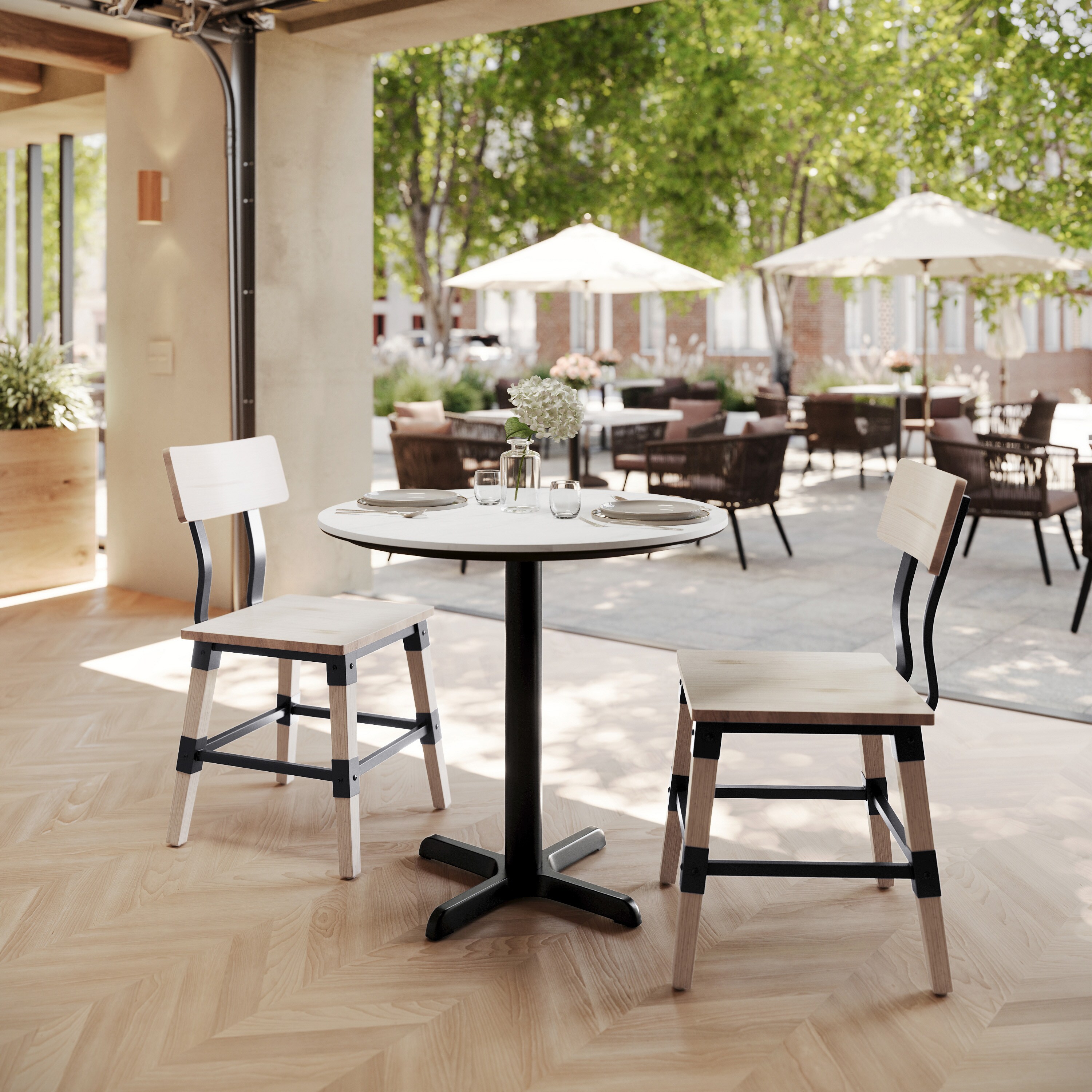 Flash Furniture TopGuard 31.25-in Round Tabletop- Seamless Surface ...