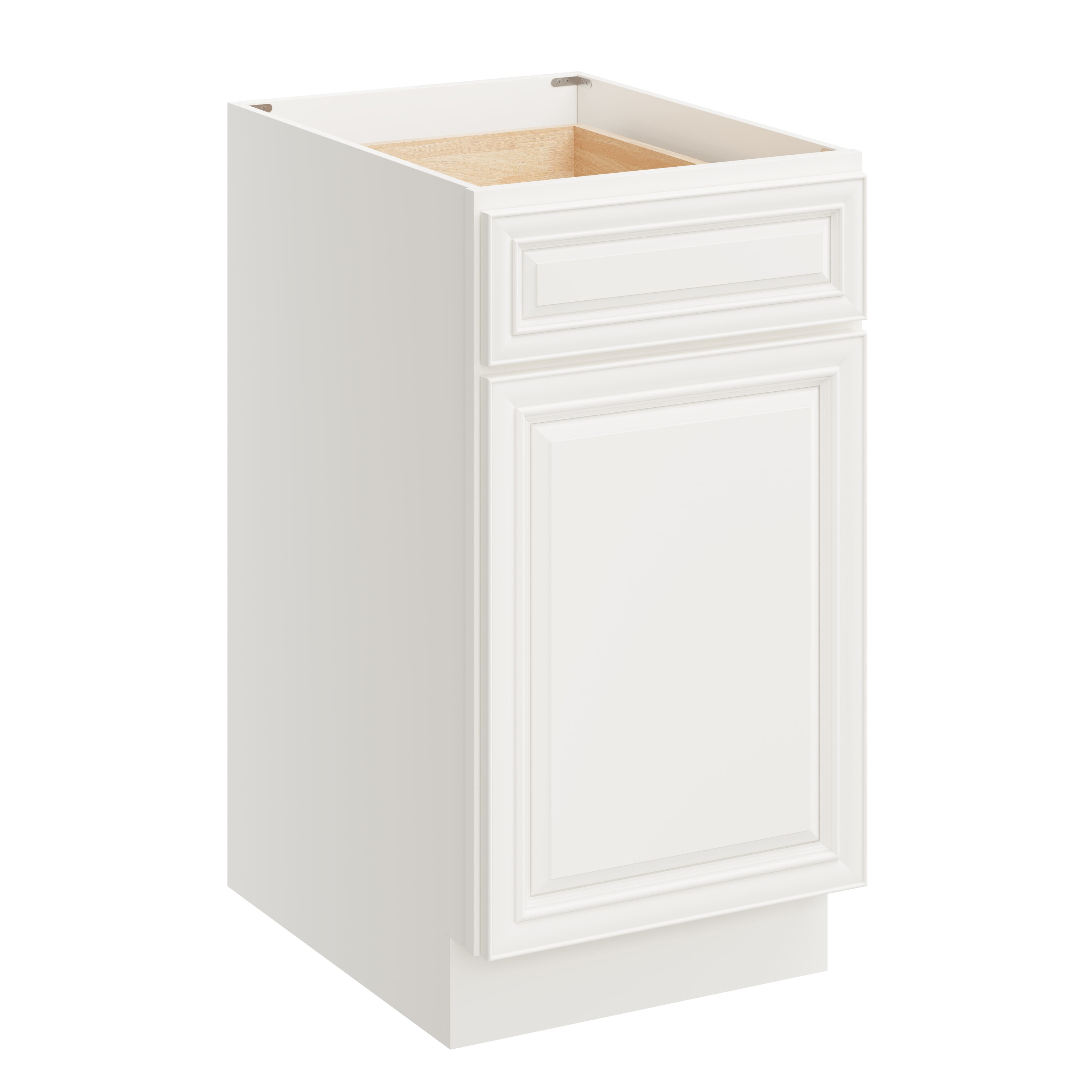CASAINC 18 in. W x 24 in. D x 34.5 in. H Plywood Ready to Assemble Floor Base Kitchen Cabinet in Pearl White with Drawer