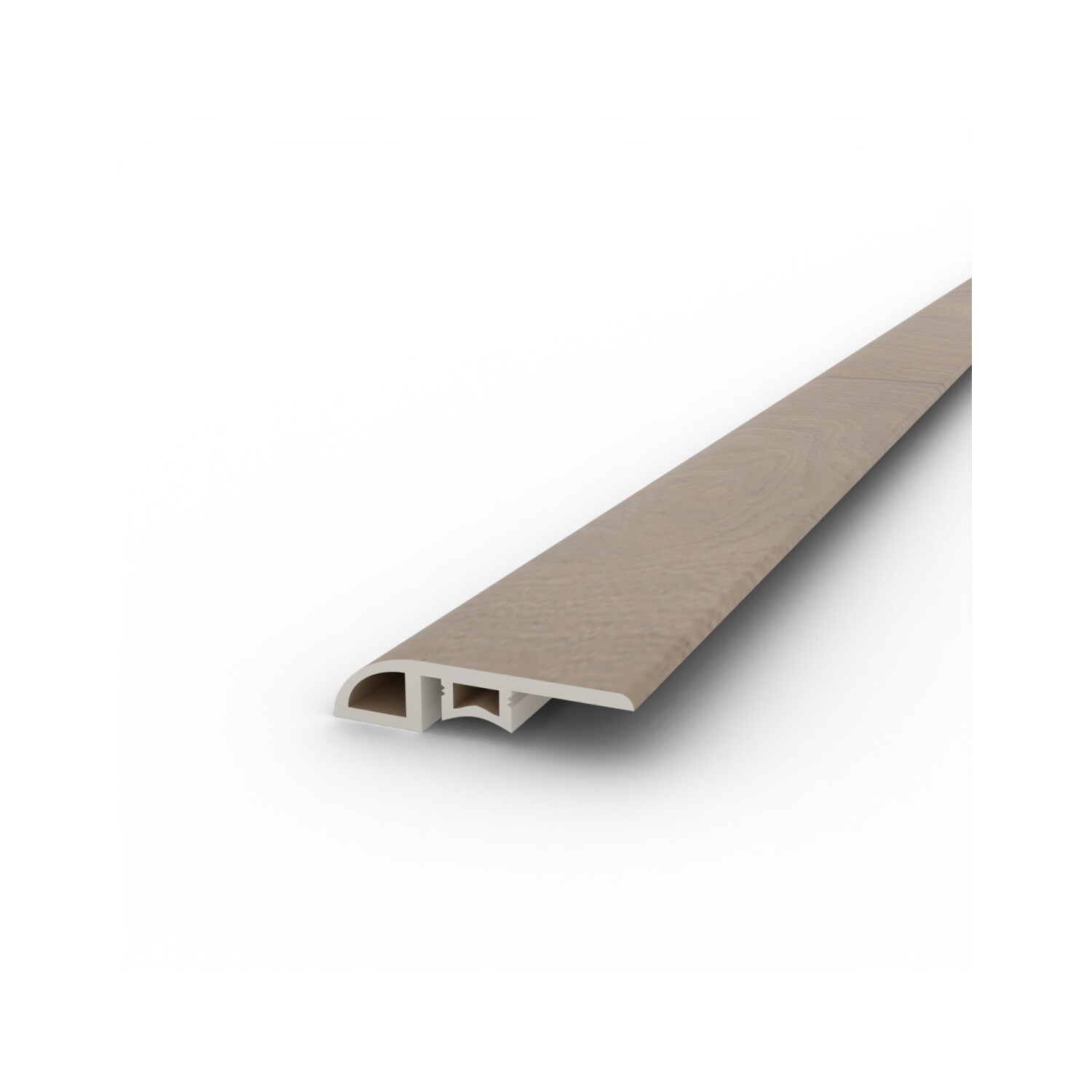 Benchwick EMPIRE 402 YELLOW PINE 1/2-in T x 1-3/4-in W x 1.77-in L Prefinished Vinyl T-moulding Floor Moulding Trim